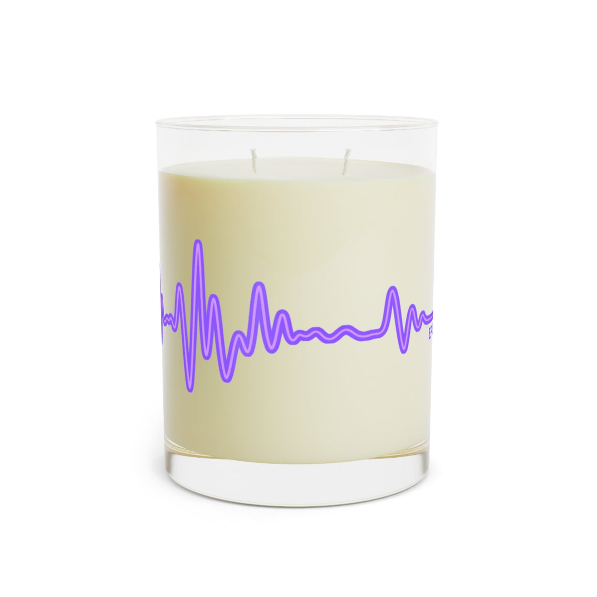 Epilepsy Awareness EEG Wave Soy Candle – Purple Ribbon Support Gift - Decor, Candles, Scented - EpiAl's Shop