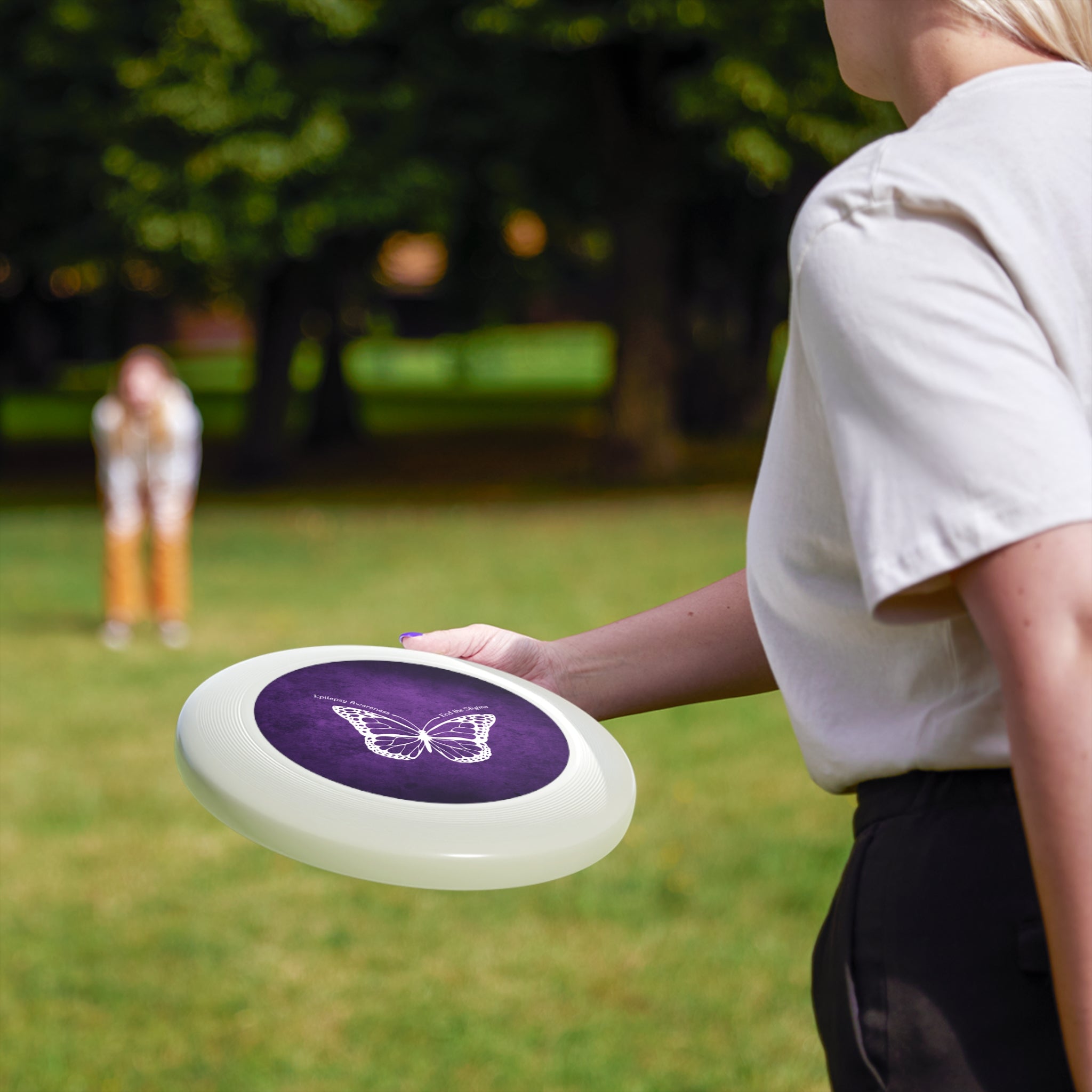 Epilepsy Awareness Frisbee - End the Stigma Butterfly Design - Toys & Games, Flying Disc - EpiAl's Shop