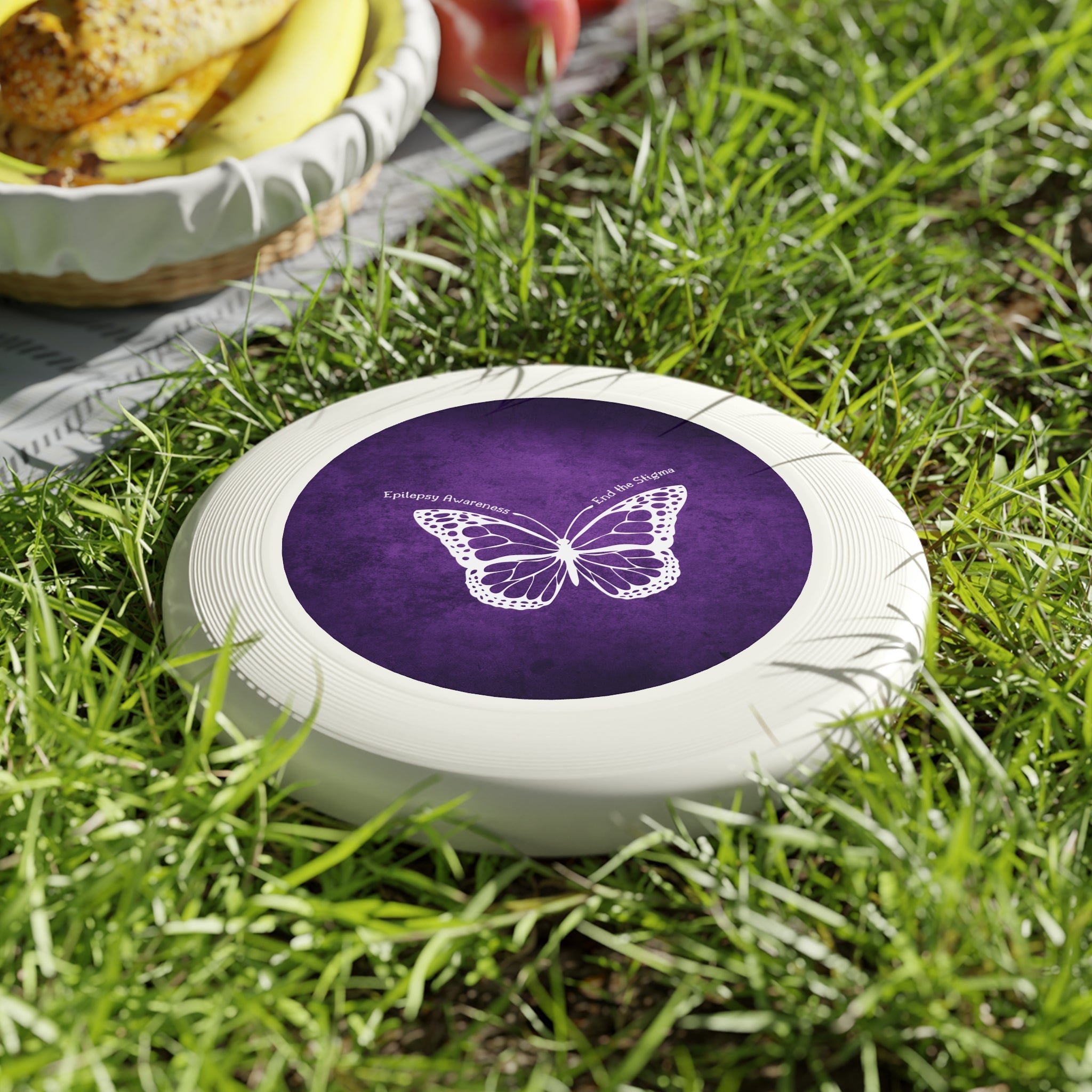Epilepsy Awareness Frisbee - End the Stigma Butterfly Design - Toys & Games, Flying Disc - EpiAl's Shop