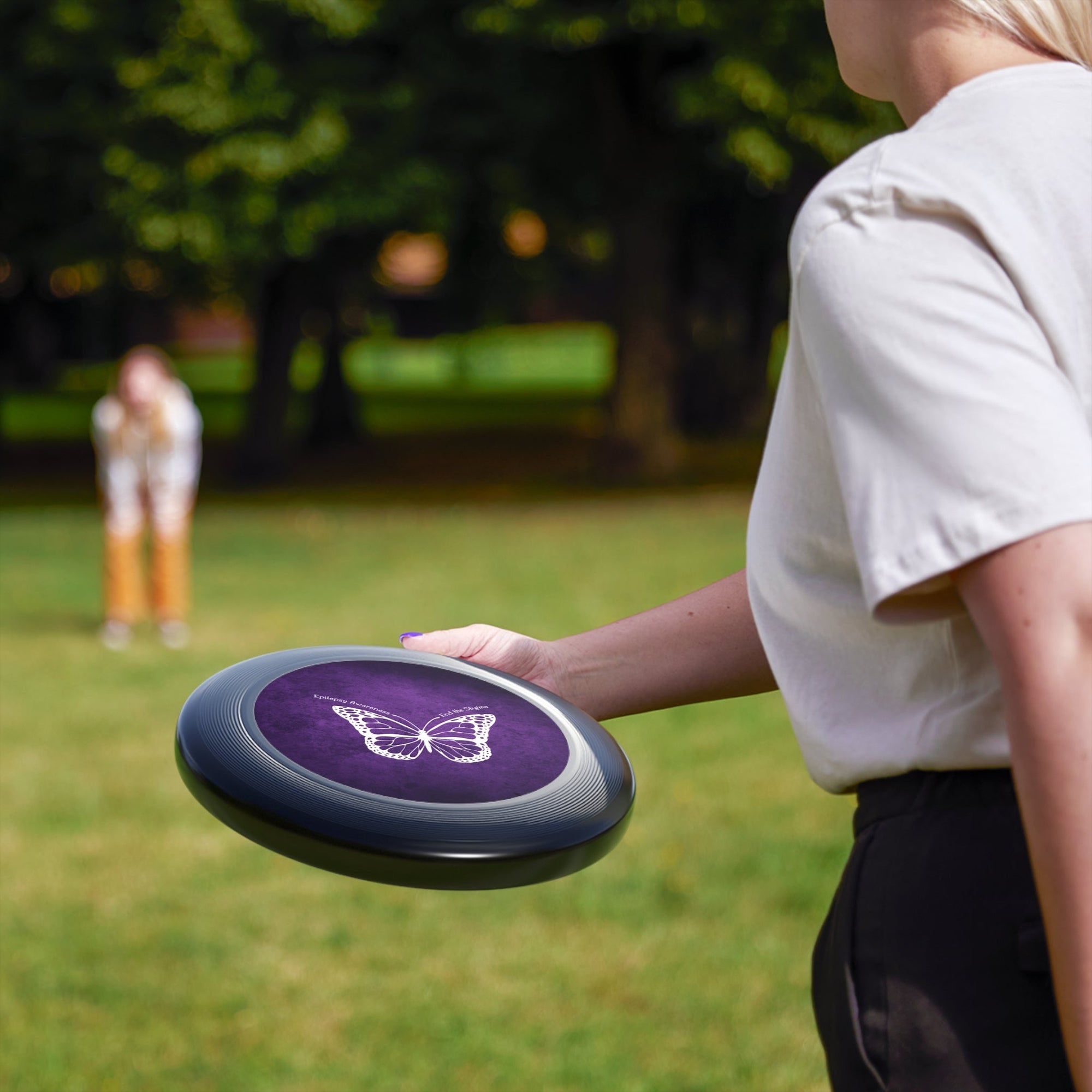 Epilepsy Awareness Frisbee - End the Stigma Butterfly Design - Toys & Games, Flying Disc - EpiAl's Shop
