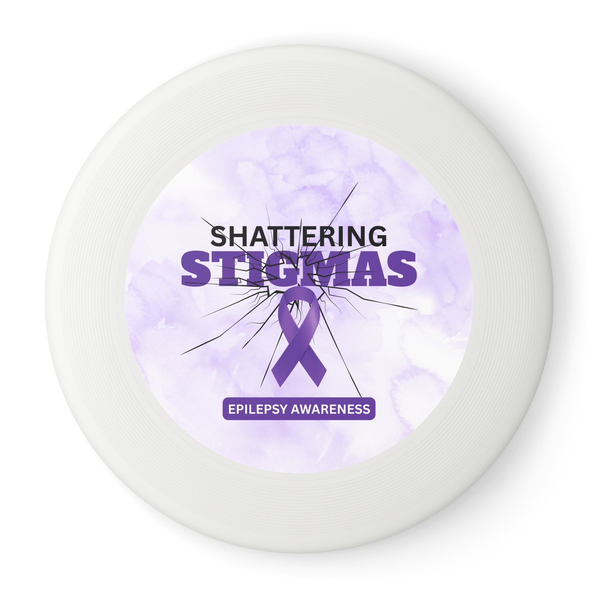 Epilepsy Awareness Frisbee - Shattering Stigmas Design - Toys & Games, Flying Disc - EpiAl's Shop