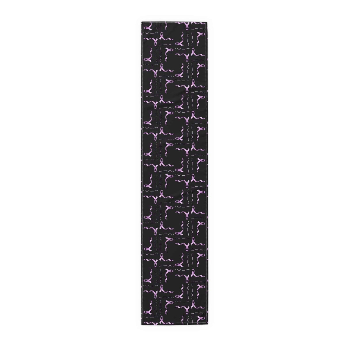 Epilepsy Awareness “HOPE” Morse Code Table Runner – Purple Ribbon Design - Decor, Home, Tablecloths & Runners - EpiAl's Shop