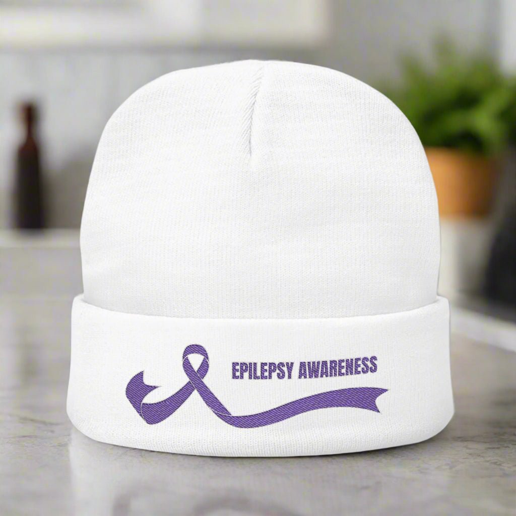 Epilepsy Awareness Knit Beanie - Hats, Beanie - EpiAl's Shop