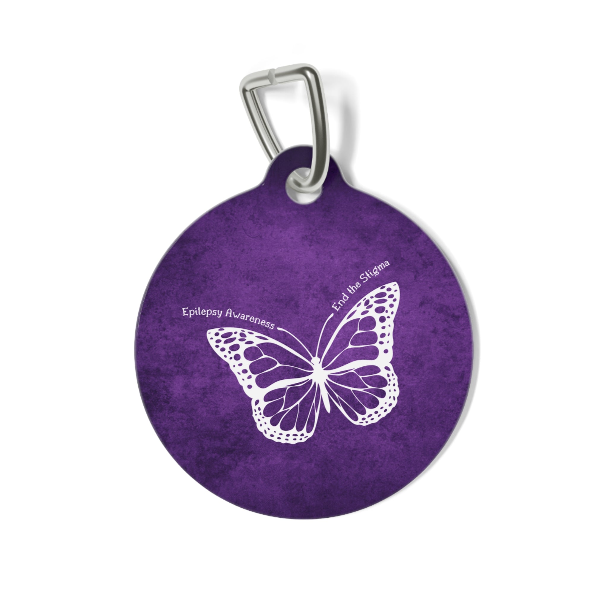 Epilepsy Awareness Pet Tag - Butterfly Design - Pet Supplies - EpiAl's Shop