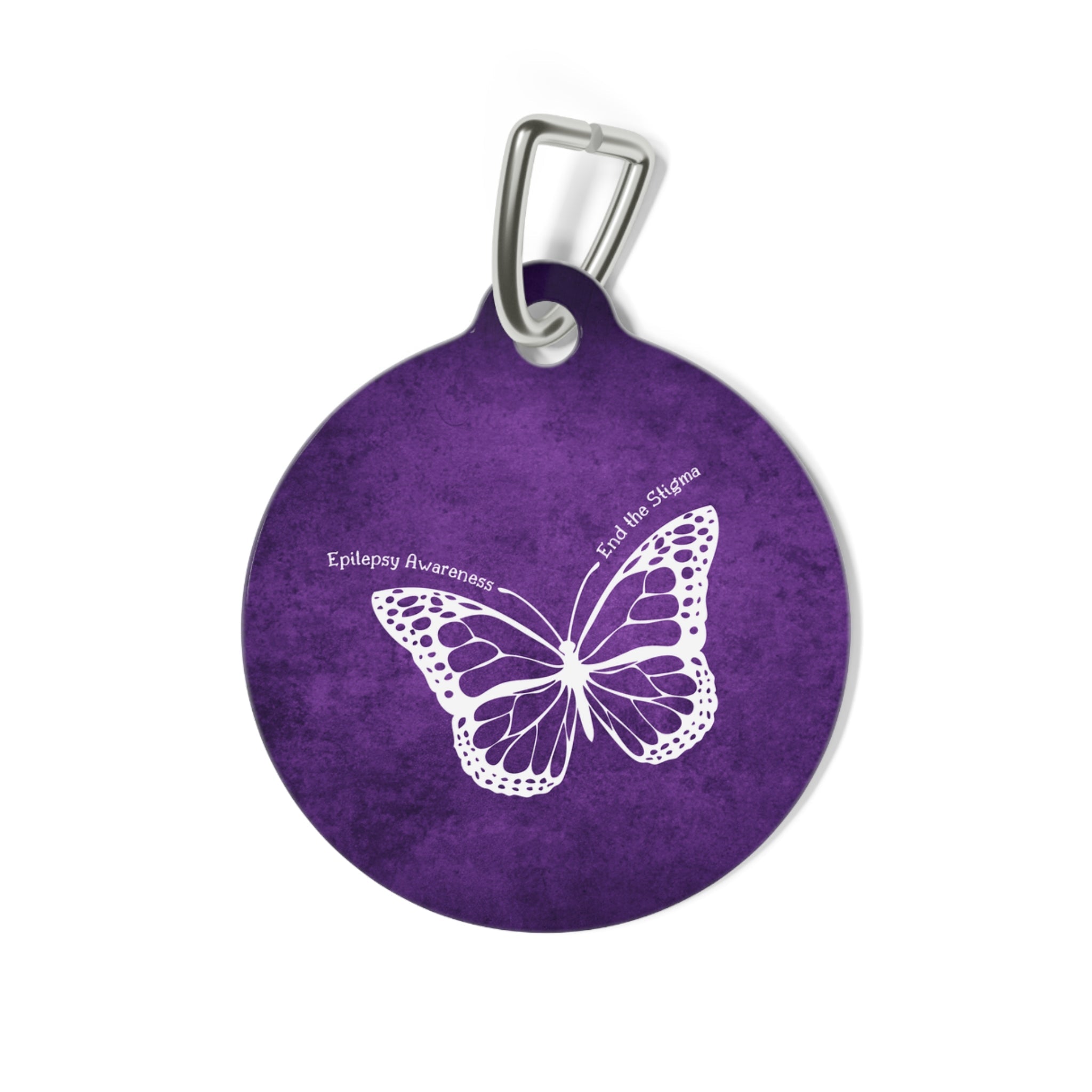 Epilepsy Awareness Pet Tag - Butterfly Design - Pet Supplies - EpiAl's Shop