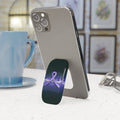 Epilepsy Awareness Phone Stand – Purple Ribbon Brain Wave Design - Stands, Phone - EpiAl's Shop