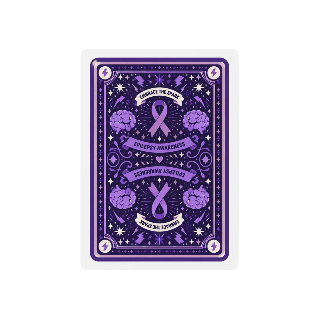 Epilepsy Awareness Playing Cards – Purple Ribbon Poker Deck - Toys & Games, Playing Cards - EpiAl's Shop