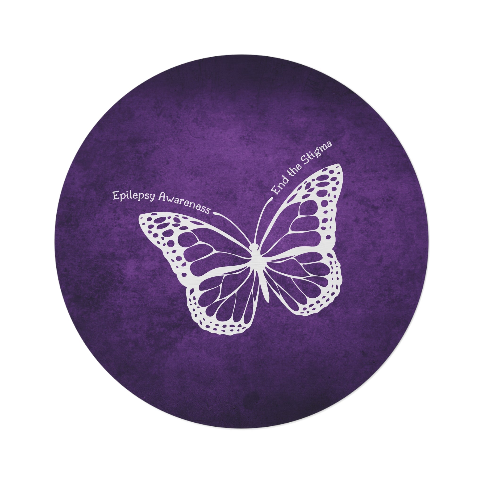 Epilepsy Awareness Round Rug - End the Stigma - Decor, Home, Rugs & Doormats - EpiAl's Shop