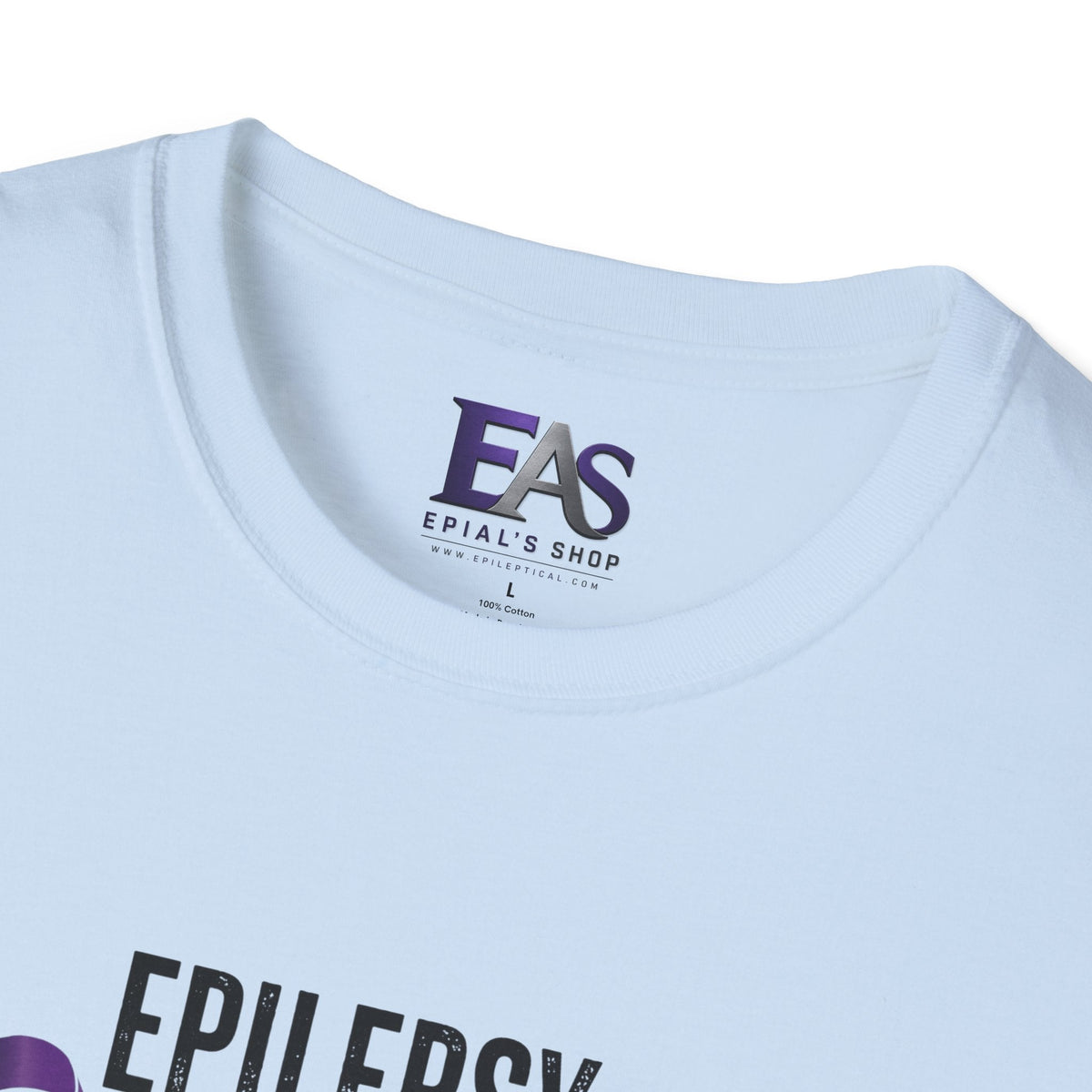 Epilepsy Awareness T-Shirt — "Epilepsy is Real" Purple Ribbon Bigfoot Design - Clothing, Unisex, T-Shirts - EpiAl's Shop