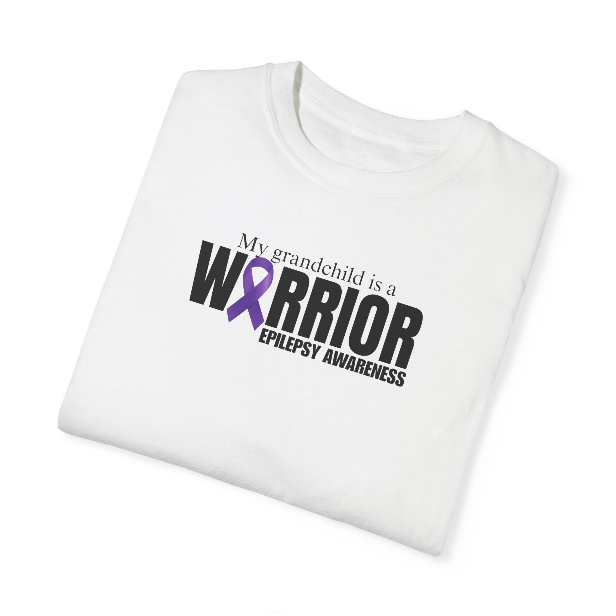 Epilepsy Awareness T-Shirt - Grandchild is a Warrior - Clothing, T-shirts - EpiAl's Shop