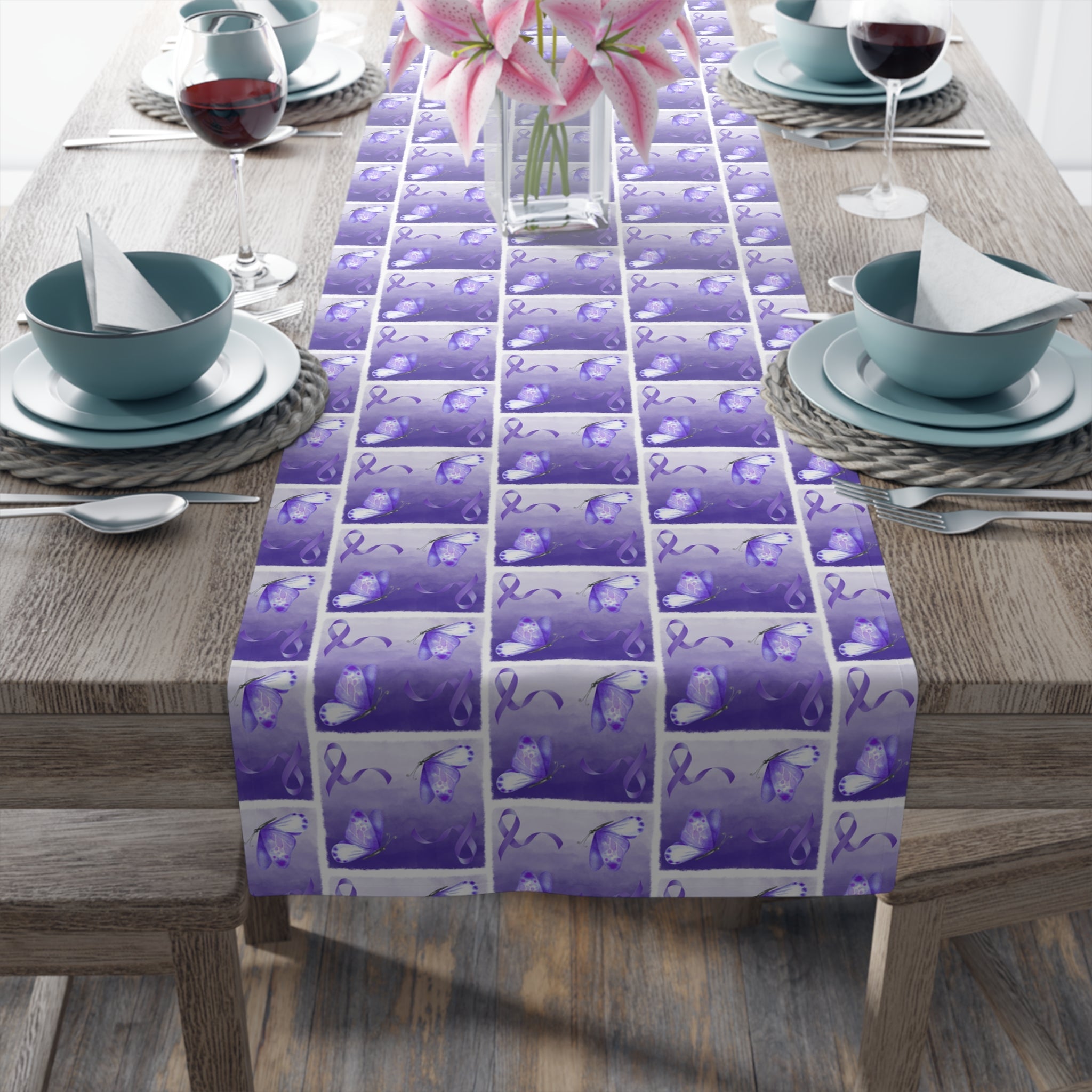 Epilepsy Awareness Table Runner - Decor, Dining, Table Decor - EpiAl's Shop
