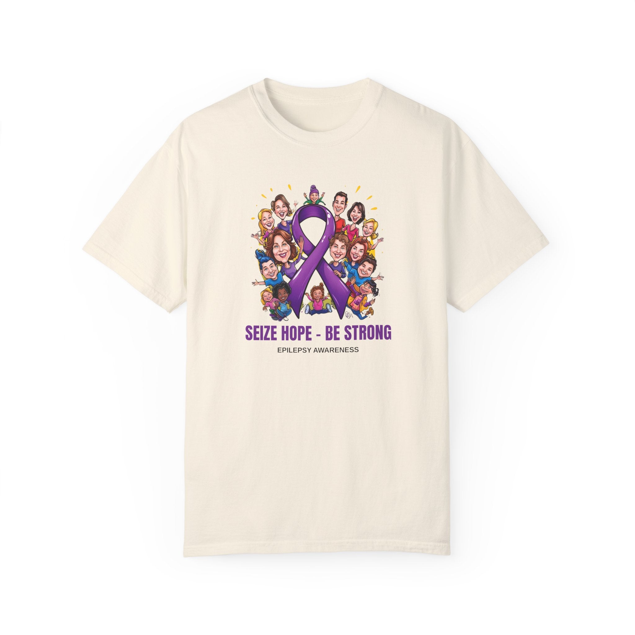 Epilepsy Awareness Unisex Garment - Dyed T-Shirt - Seize Hope, Be Strong - Clothing, T-shirts - EpiAl's Shop