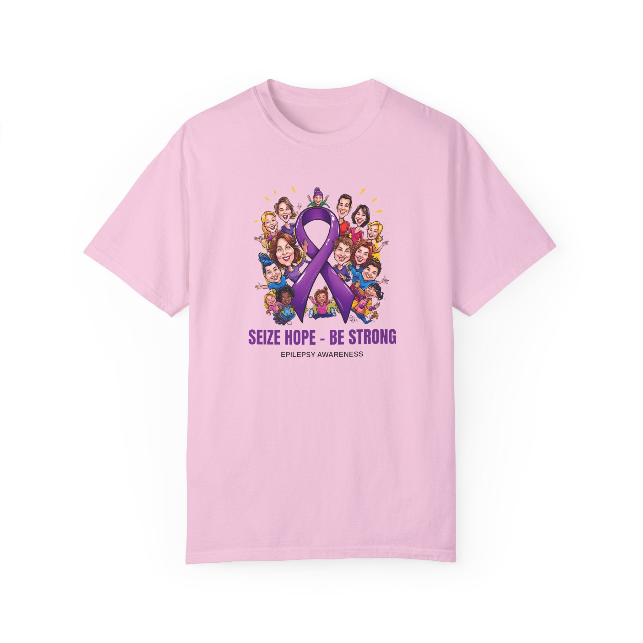 Epilepsy Awareness Unisex Garment - Dyed T-Shirt - Seize Hope, Be Strong - Clothing, T-shirts - EpiAl's Shop