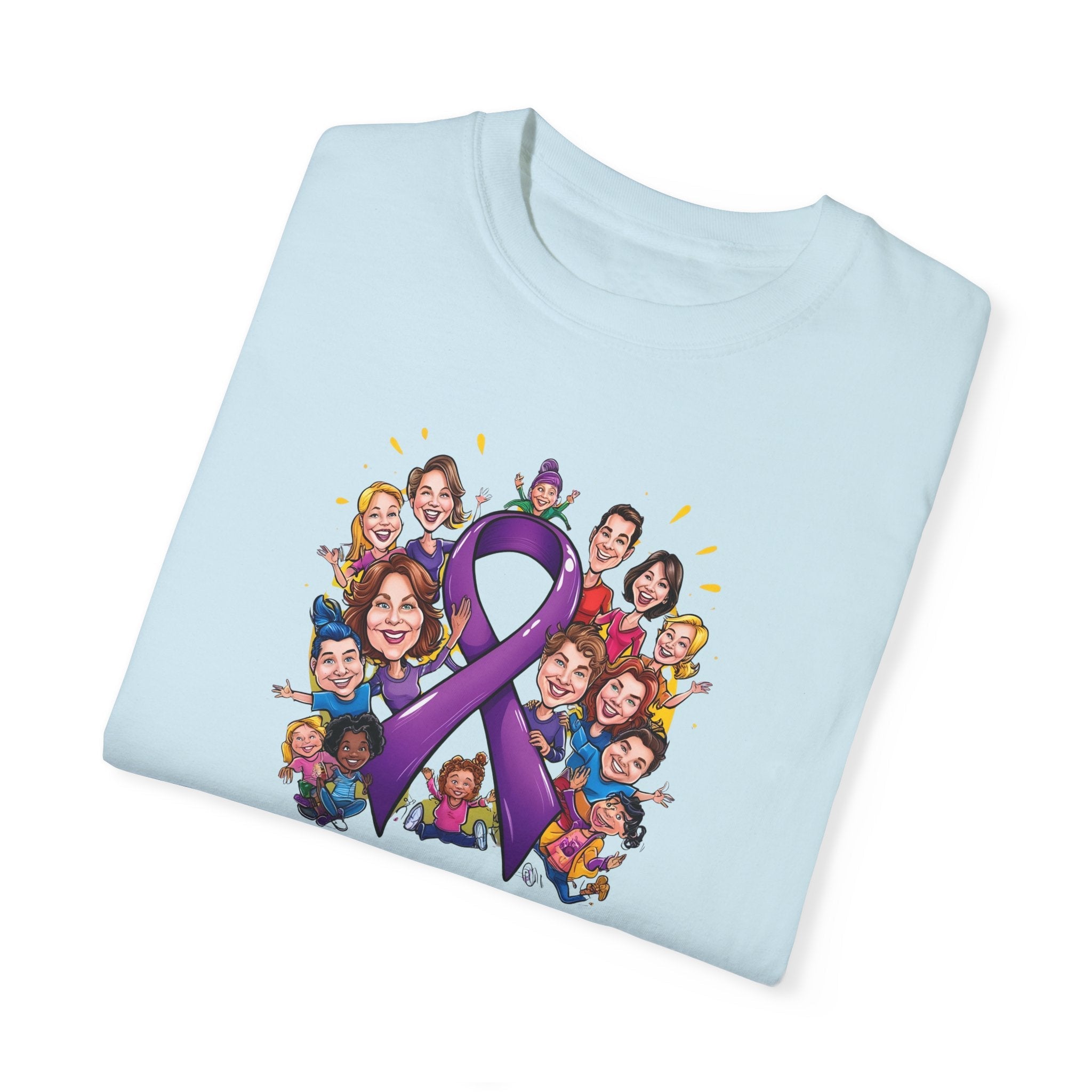 Epilepsy Awareness Unisex Garment - Dyed T-Shirt - Seize Hope, Be Strong - Clothing, T-shirts - EpiAl's Shop