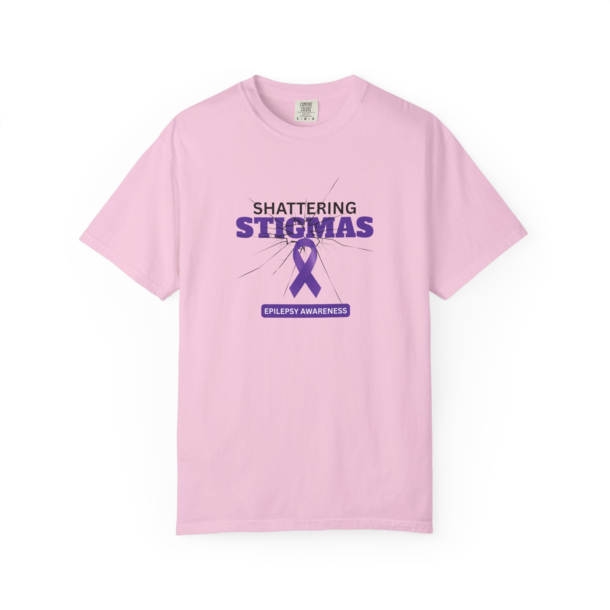 Epilepsy Awareness Unisex Garment - Dyed T-Shirt - Shattering Stigmas - Clothing, T-shirts - EpiAl's Shop