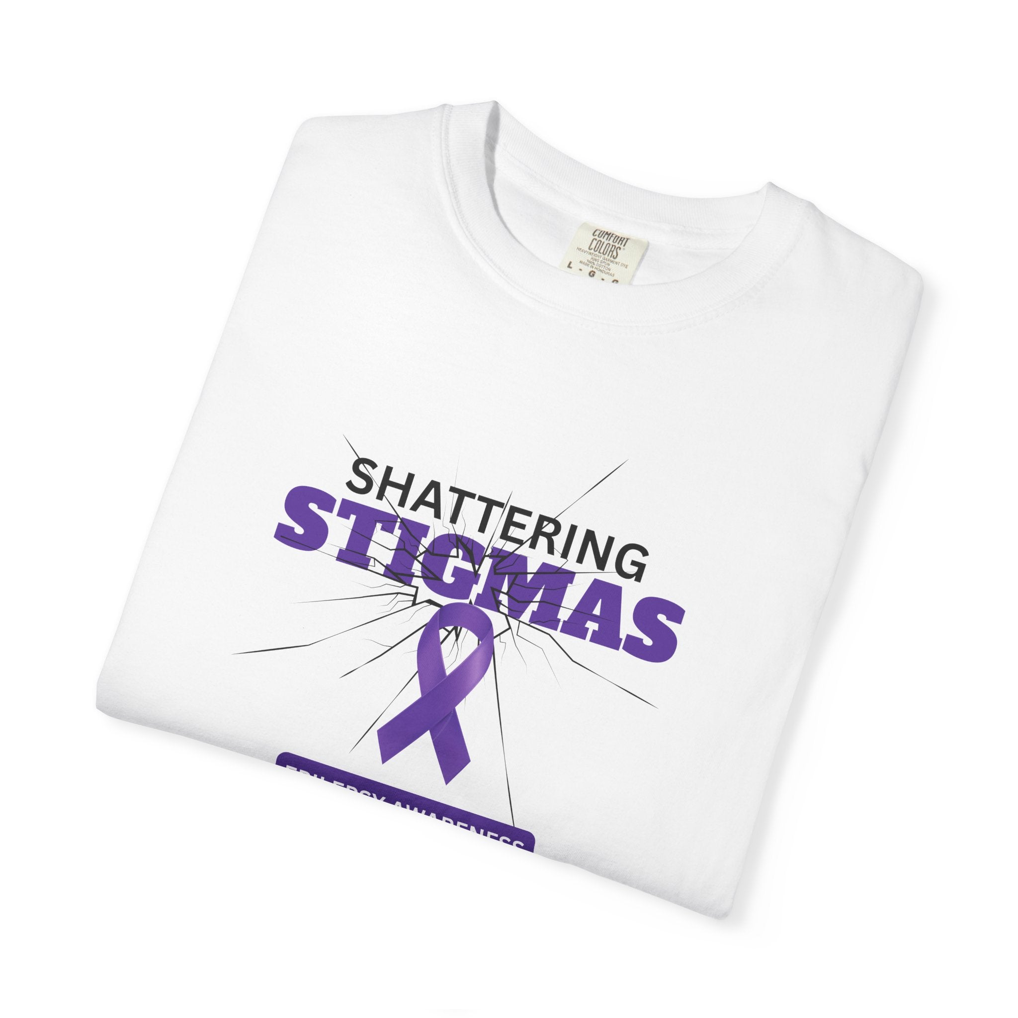 Epilepsy Awareness Unisex Garment - Dyed T-Shirt - Shattering Stigmas - Clothing, T-shirts - EpiAl's Shop