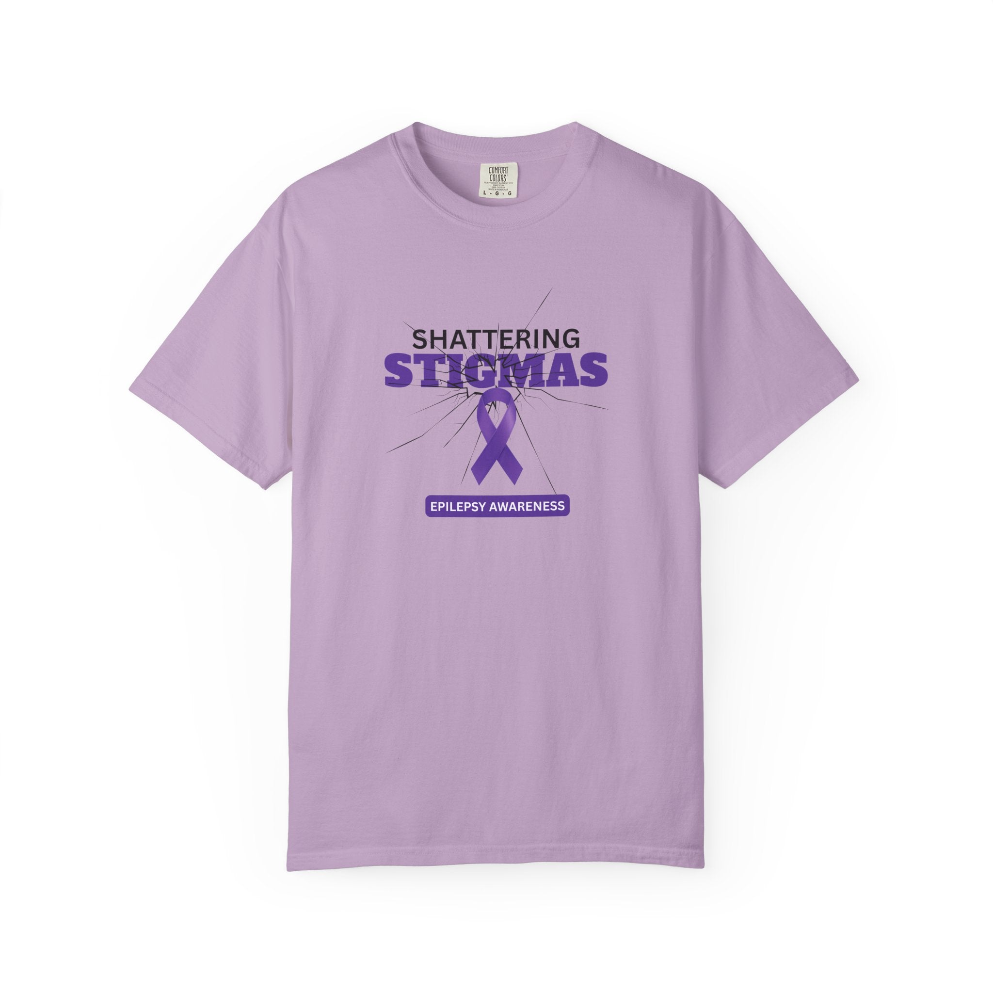 Epilepsy Awareness Unisex Garment - Dyed T-Shirt - Shattering Stigmas - Clothing, T-shirts - EpiAl's Shop