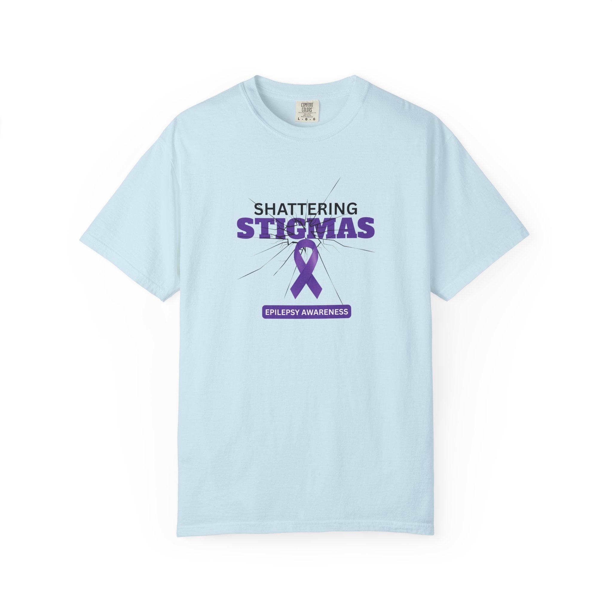 Epilepsy Awareness Unisex Garment - Dyed T-Shirt - Shattering Stigmas - Clothing, T-shirts - EpiAl's Shop