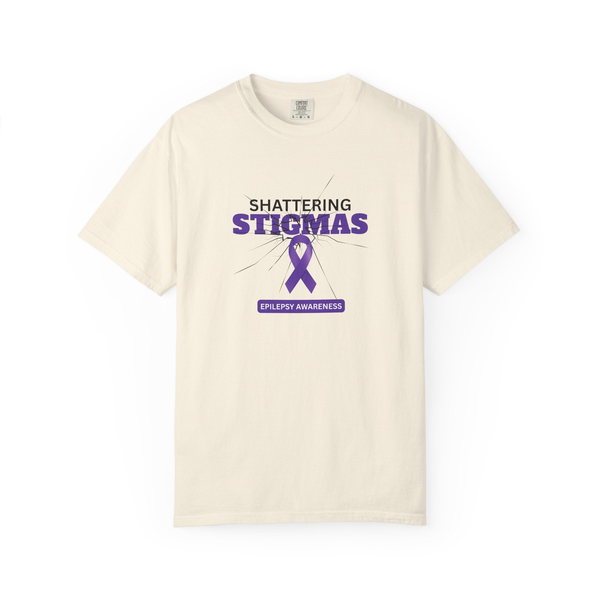Epilepsy Awareness Unisex Garment - Dyed T-Shirt - Shattering Stigmas - Clothing, T-shirts - EpiAl's Shop