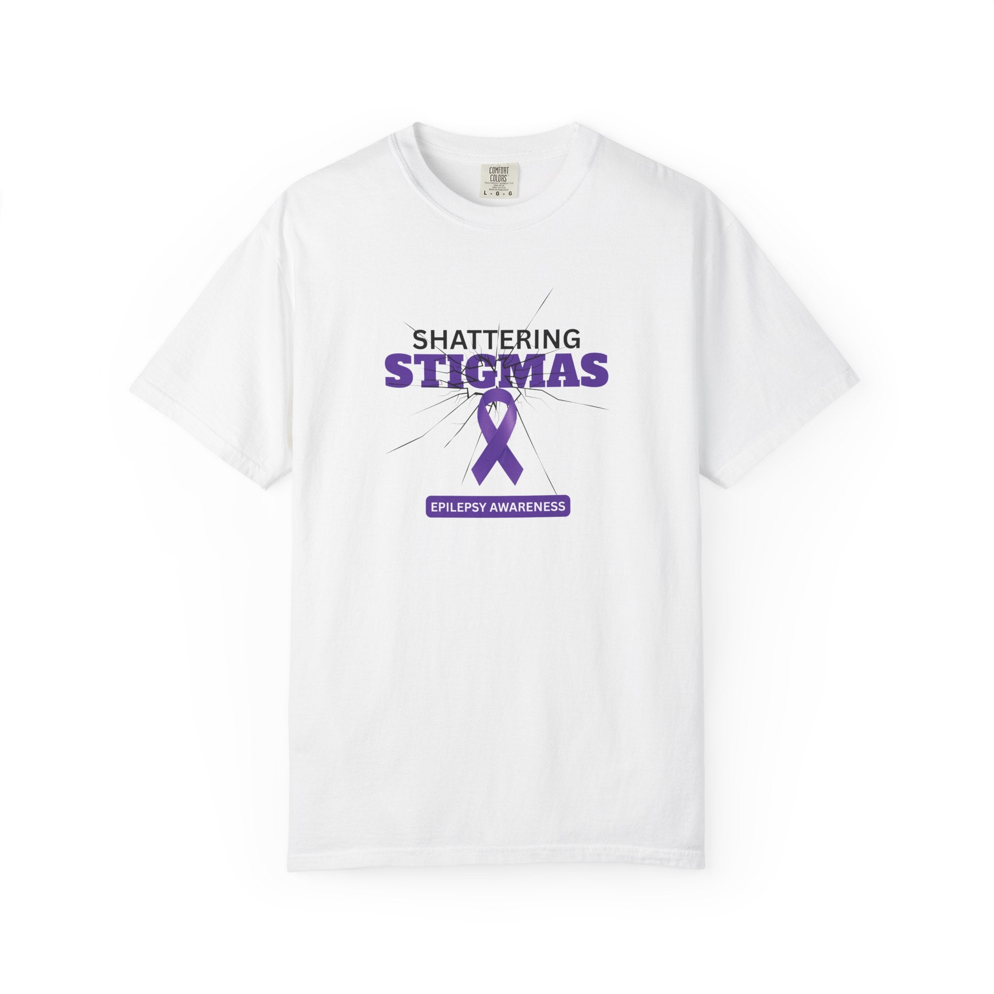Epilepsy Awareness Unisex Garment - Dyed T-Shirt - Shattering Stigmas - Clothing, T-shirts - EpiAl's Shop