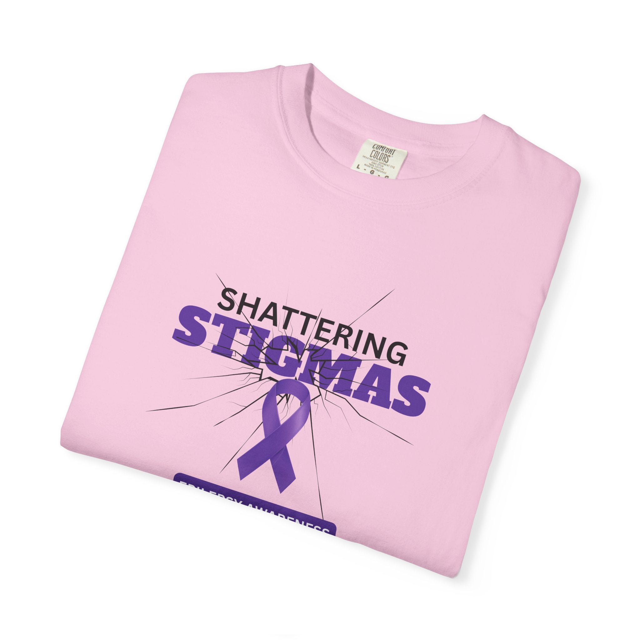 Epilepsy Awareness Unisex Garment - Dyed T-Shirt - Shattering Stigmas - Clothing, T-shirts - EpiAl's Shop
