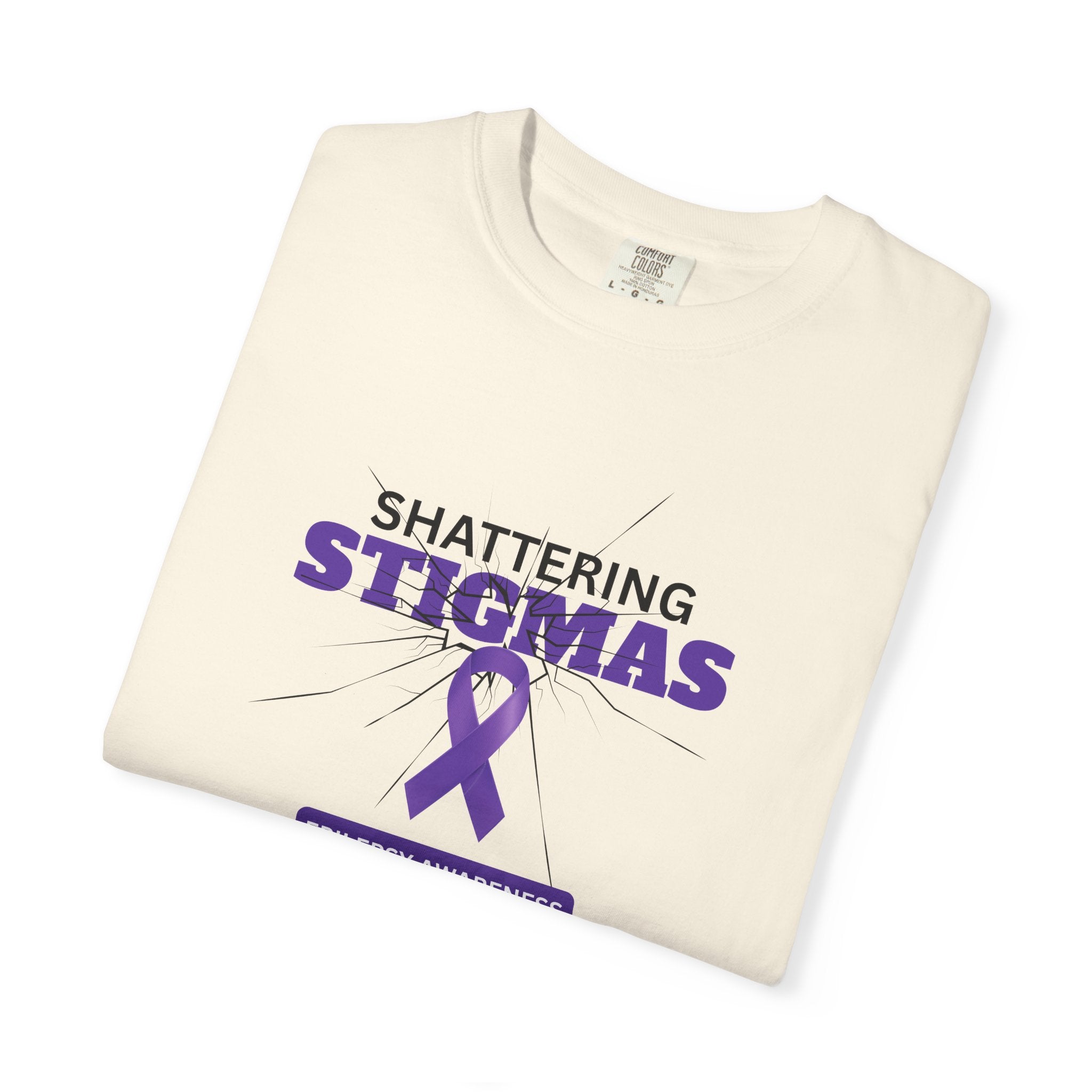 Epilepsy Awareness Unisex Garment - Dyed T-Shirt - Shattering Stigmas - Clothing, T-shirts - EpiAl's Shop