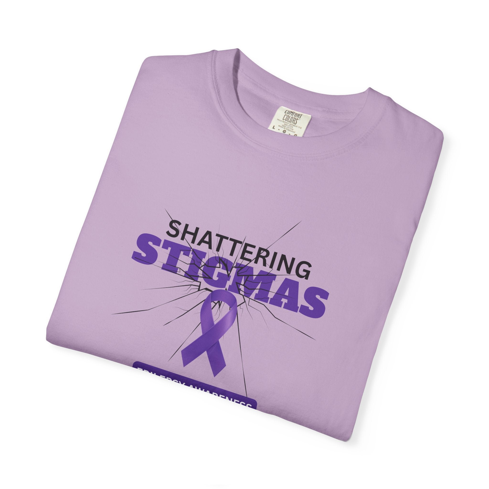Epilepsy Awareness Unisex Garment - Dyed T-Shirt - Shattering Stigmas - Clothing, T-shirts - EpiAl's Shop