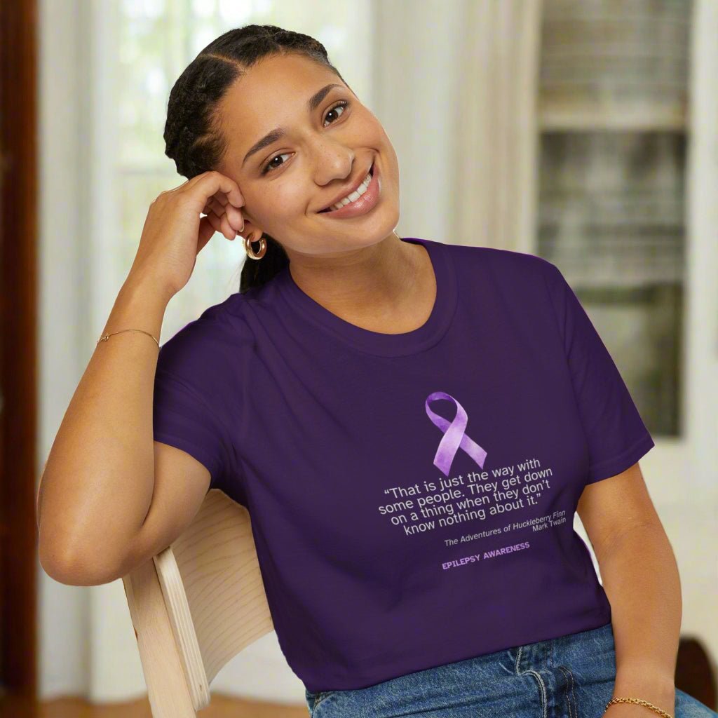 Epilepsy Awareness Unisex Softstyle T-Shirt - Spread Awareness & Compassion - Clothing, T-shirts - EpiAl's Shop