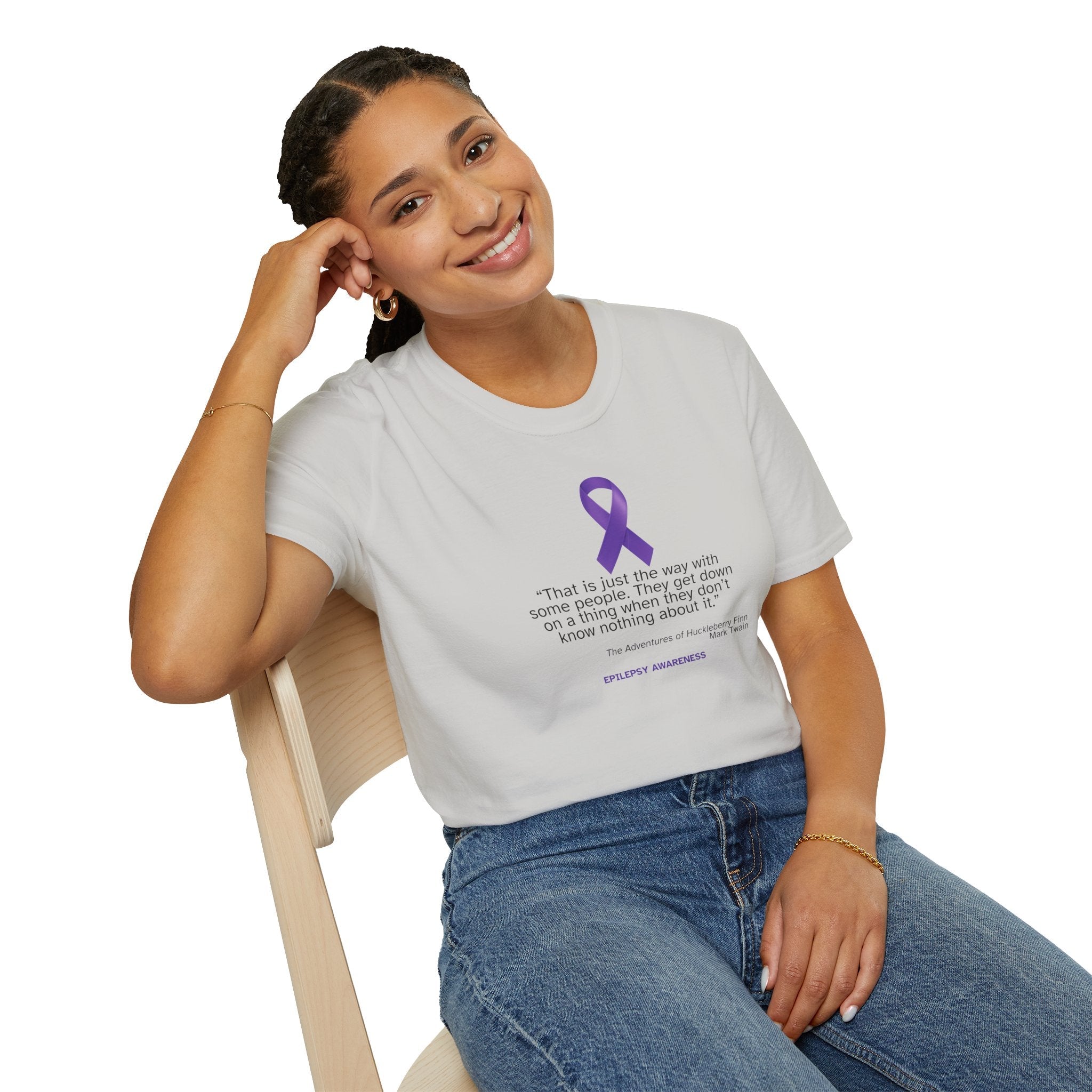 Epilepsy Awareness Unisex Softstyle T-Shirt - Spread Awareness & Compassion - Clothing, T-shirts - EpiAl's Shop