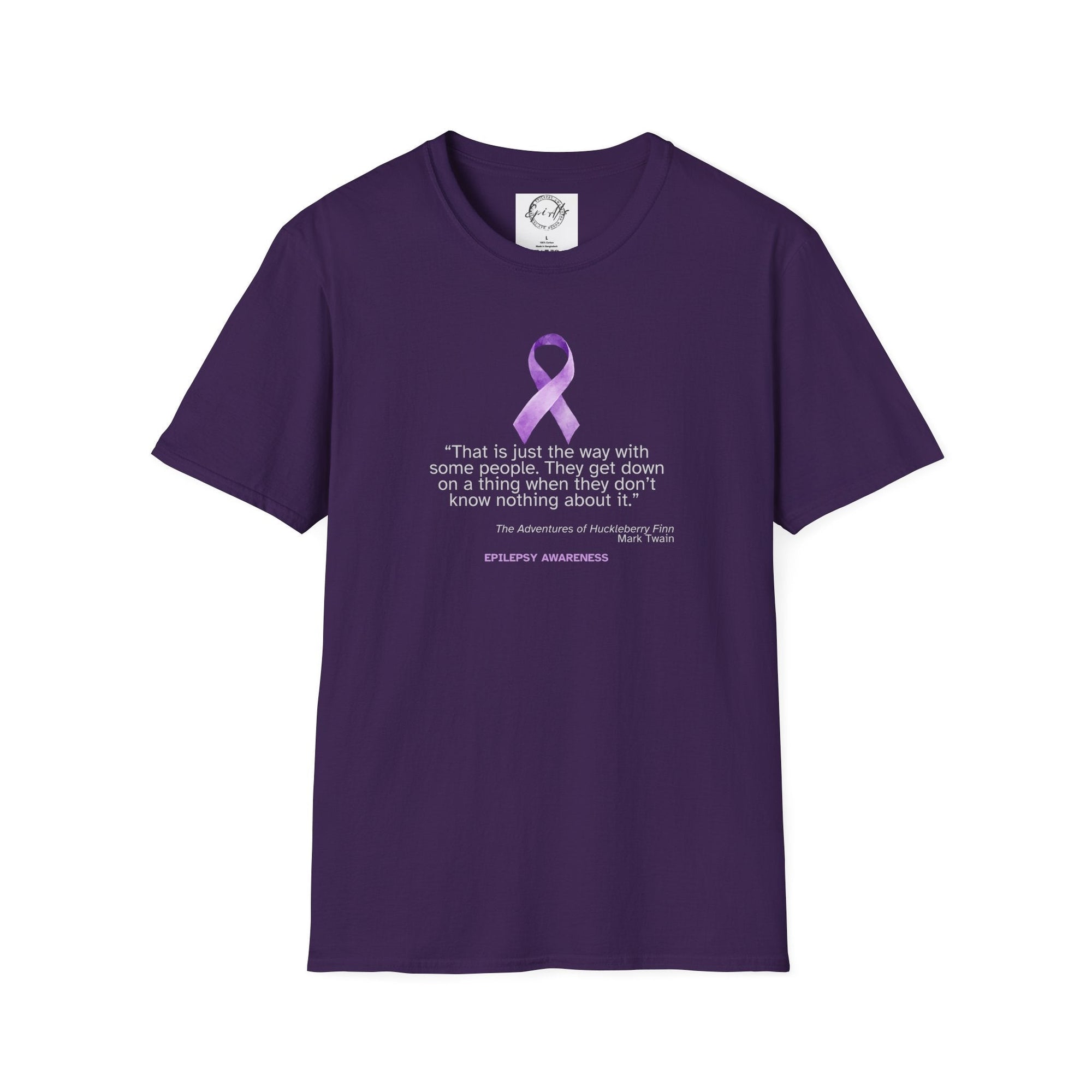 Epilepsy Awareness Unisex Softstyle T-Shirt - Spread Awareness & Compassion - Clothing, T-shirts - EpiAl's Shop