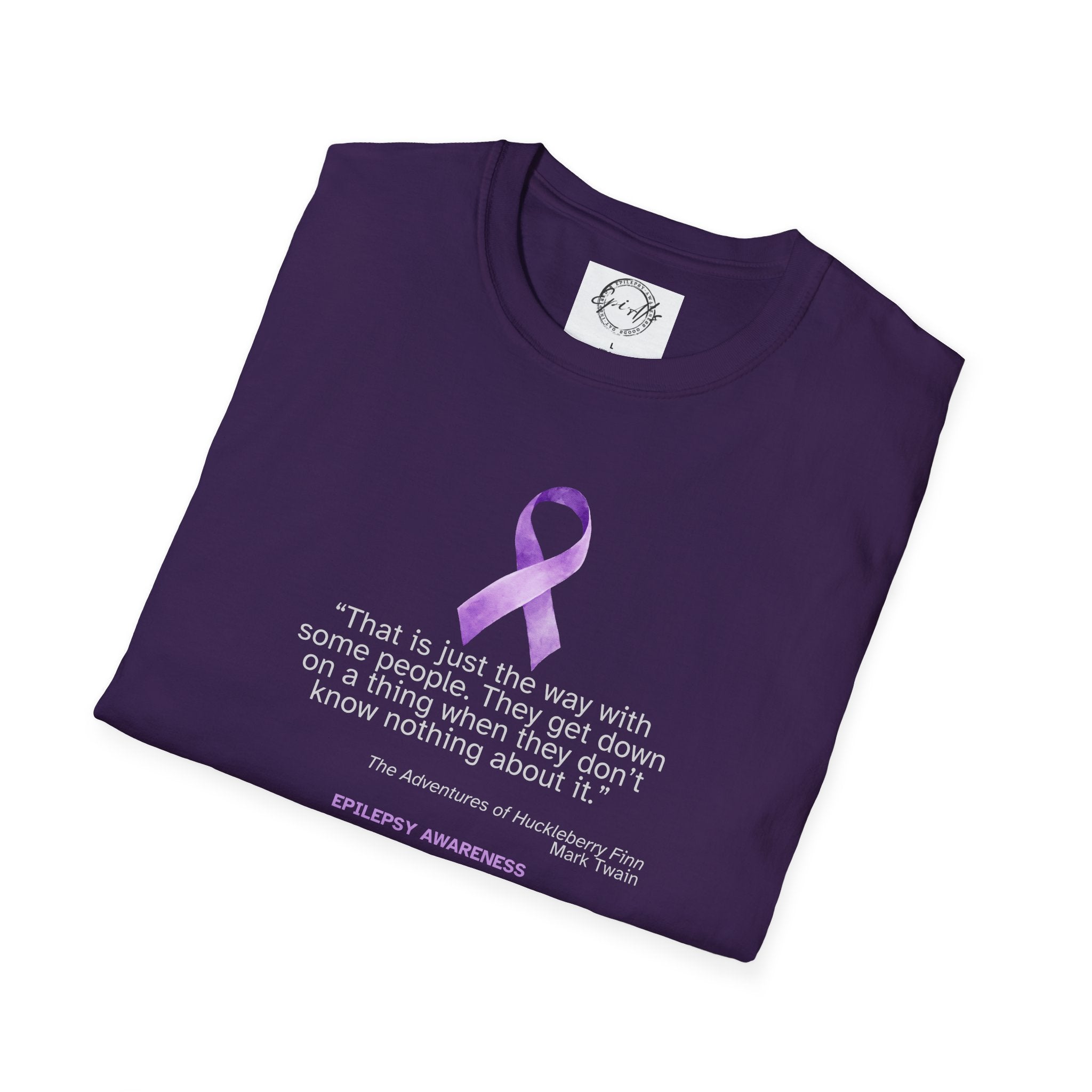 Epilepsy Awareness Unisex Softstyle T-Shirt - Spread Awareness & Compassion - Clothing, T-shirts - EpiAl's Shop