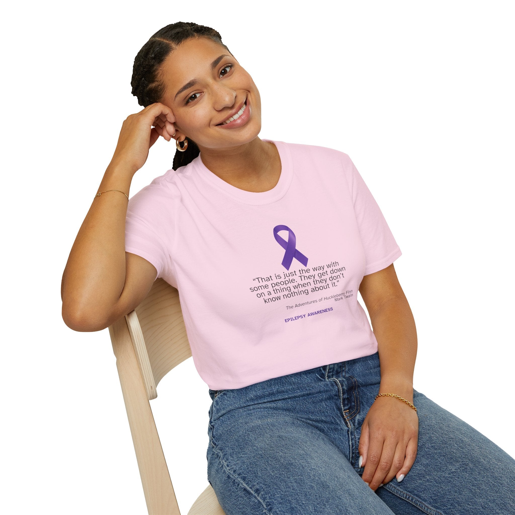 Epilepsy Awareness Unisex Softstyle T-Shirt - Spread Awareness & Compassion - Clothing, T-shirts - EpiAl's Shop