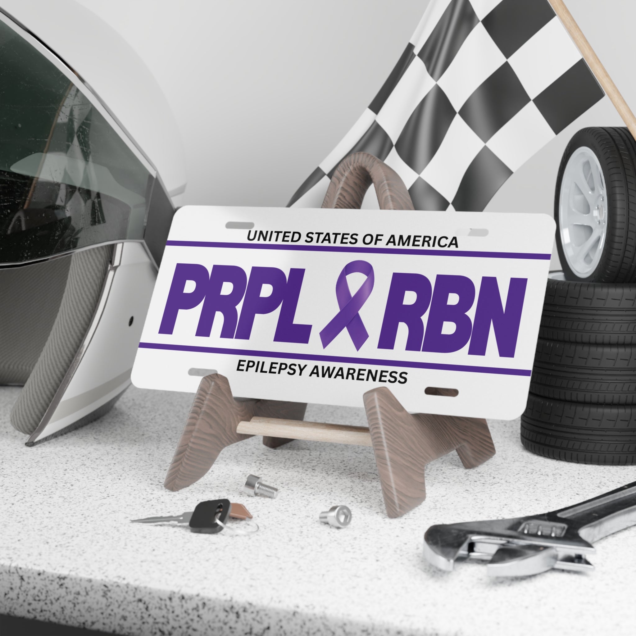 Epilepsy Awareness Vanity Plate - Accessories, Auto, License Plates - EpiAl's Shop