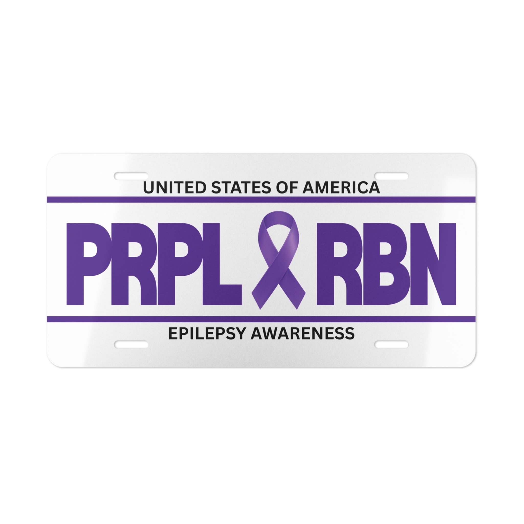 Epilepsy Awareness Vanity Plate - Accessories, Auto, License Plates - EpiAl's Shop
