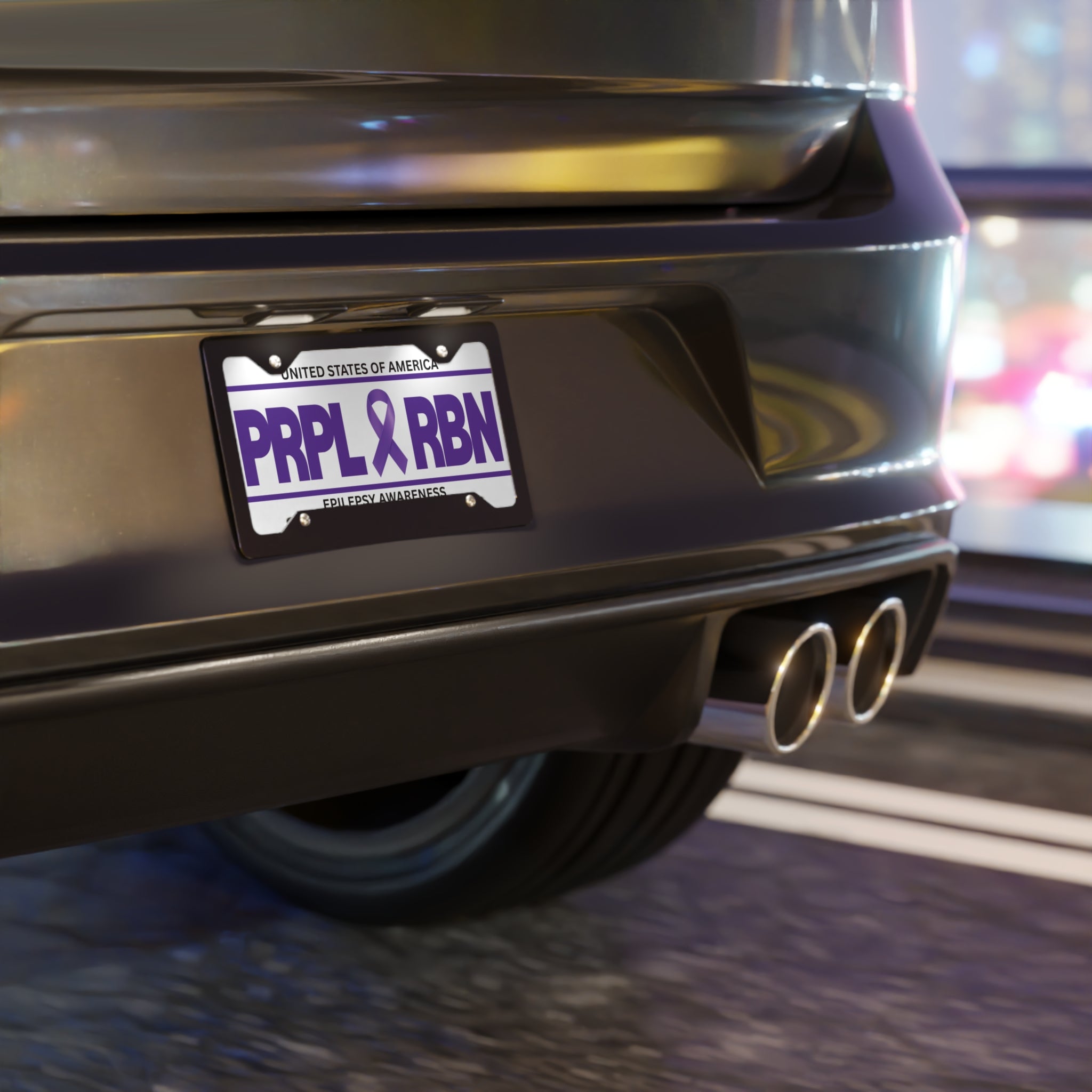 Epilepsy Awareness Vanity Plate - Accessories, Auto, License Plates - EpiAl's Shop