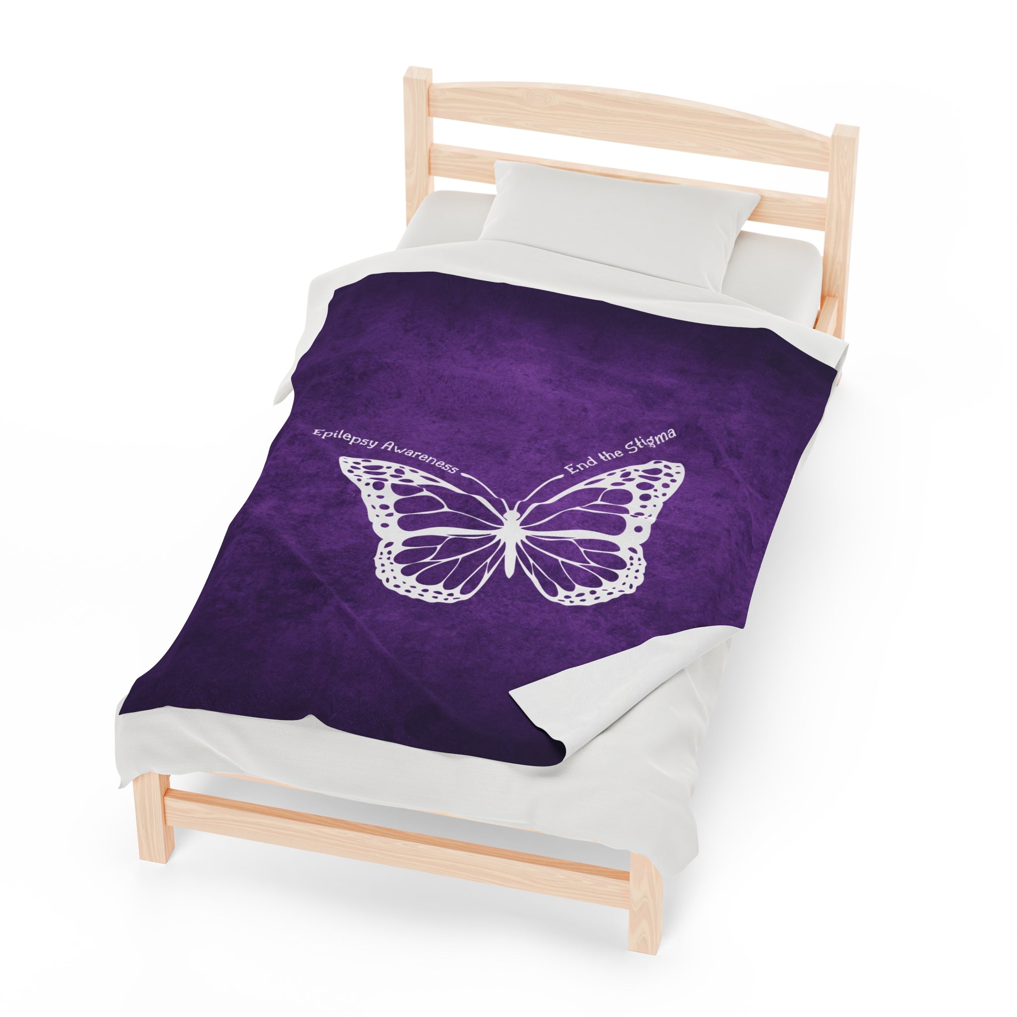 Epilepsy Awareness Velvet Blanket - End the Stigma - Decor, Blankets & Comforters - EpiAl's Shop