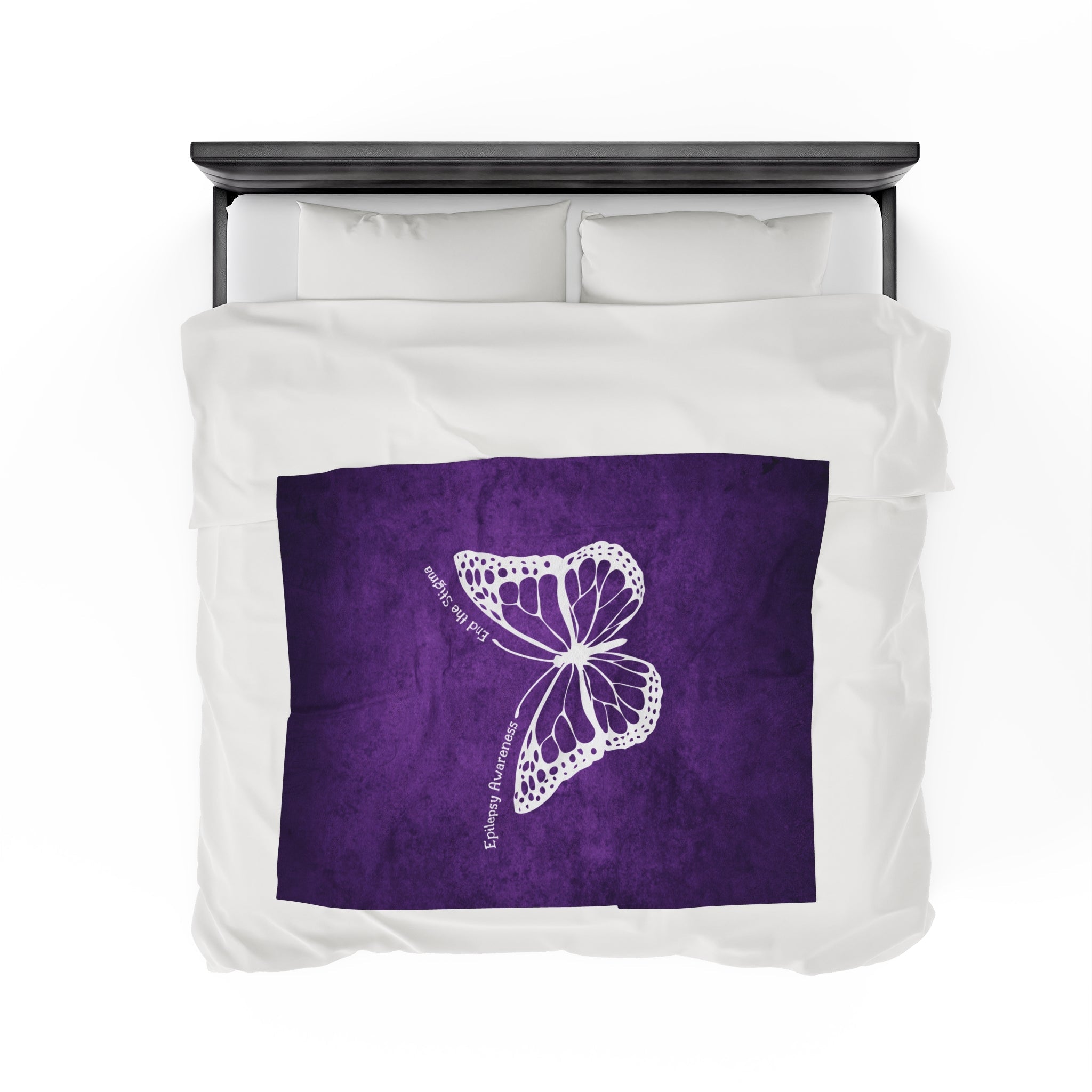 Epilepsy Awareness Velvet Blanket - End the Stigma - Decor, Blankets & Comforters - EpiAl's Shop
