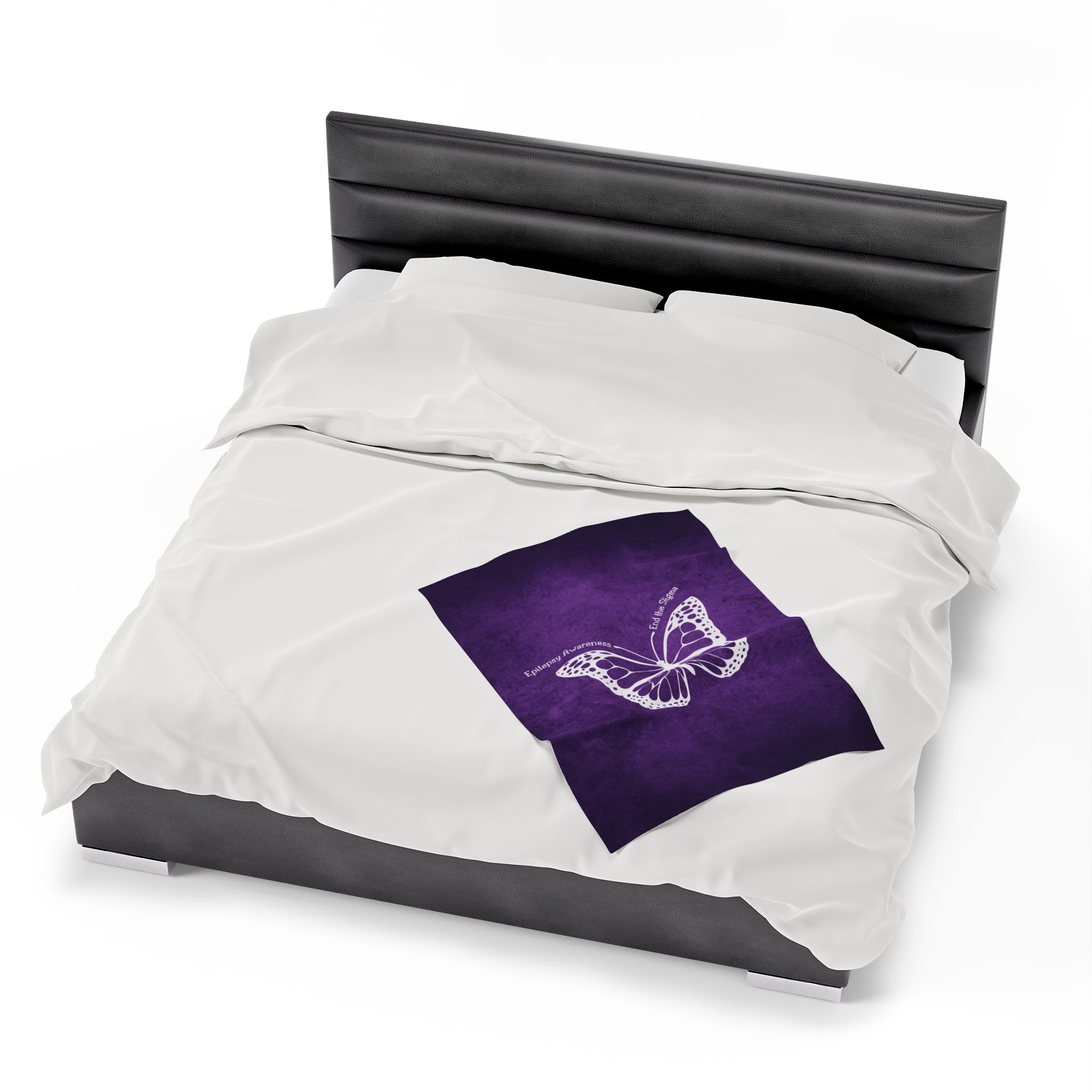 Epilepsy Awareness Velvet Blanket - End the Stigma - Decor, Blankets & Comforters - EpiAl's Shop