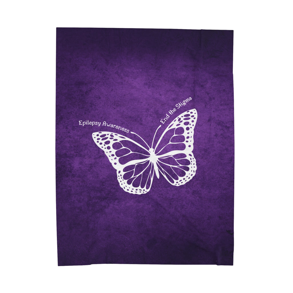 Epilepsy Awareness Velvet Blanket - End the Stigma - Decor, Blankets & Comforters - EpiAl's Shop