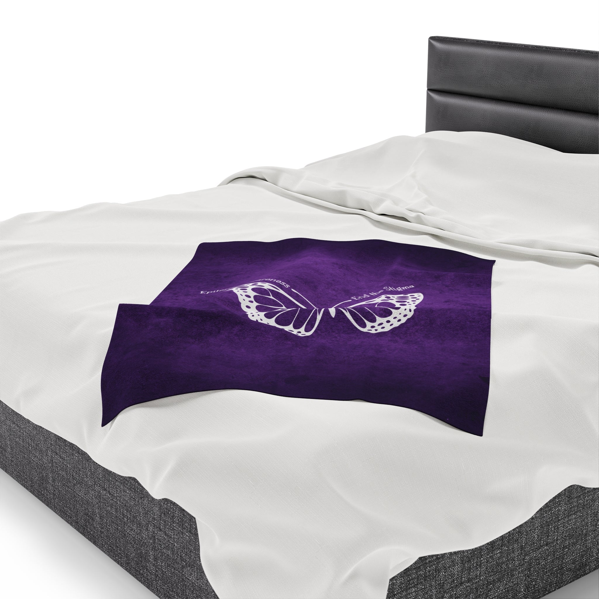 Epilepsy Awareness Velvet Blanket - End the Stigma - Decor, Blankets & Comforters - EpiAl's Shop