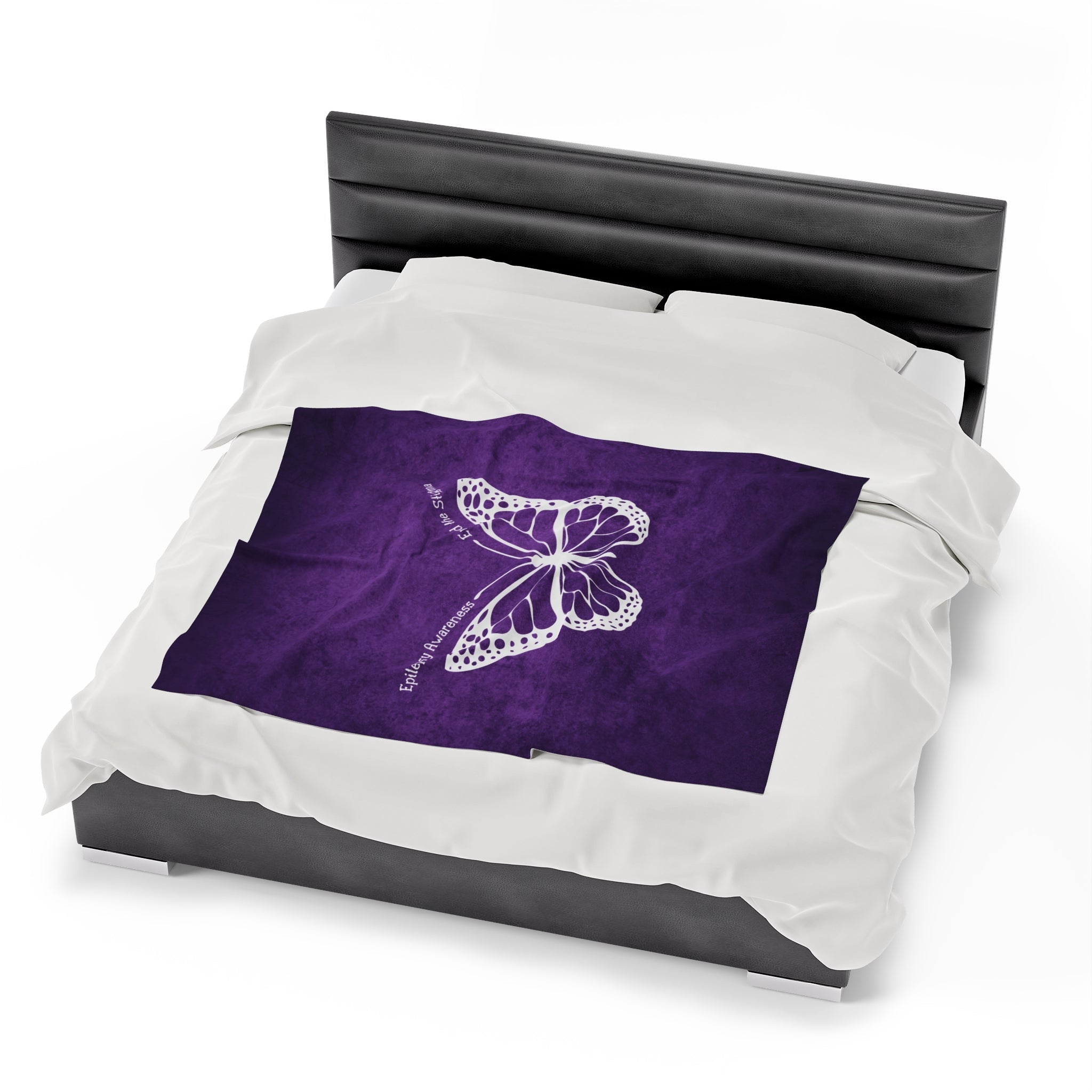Epilepsy Awareness Velvet Blanket - End the Stigma - Decor, Blankets & Comforters - EpiAl's Shop