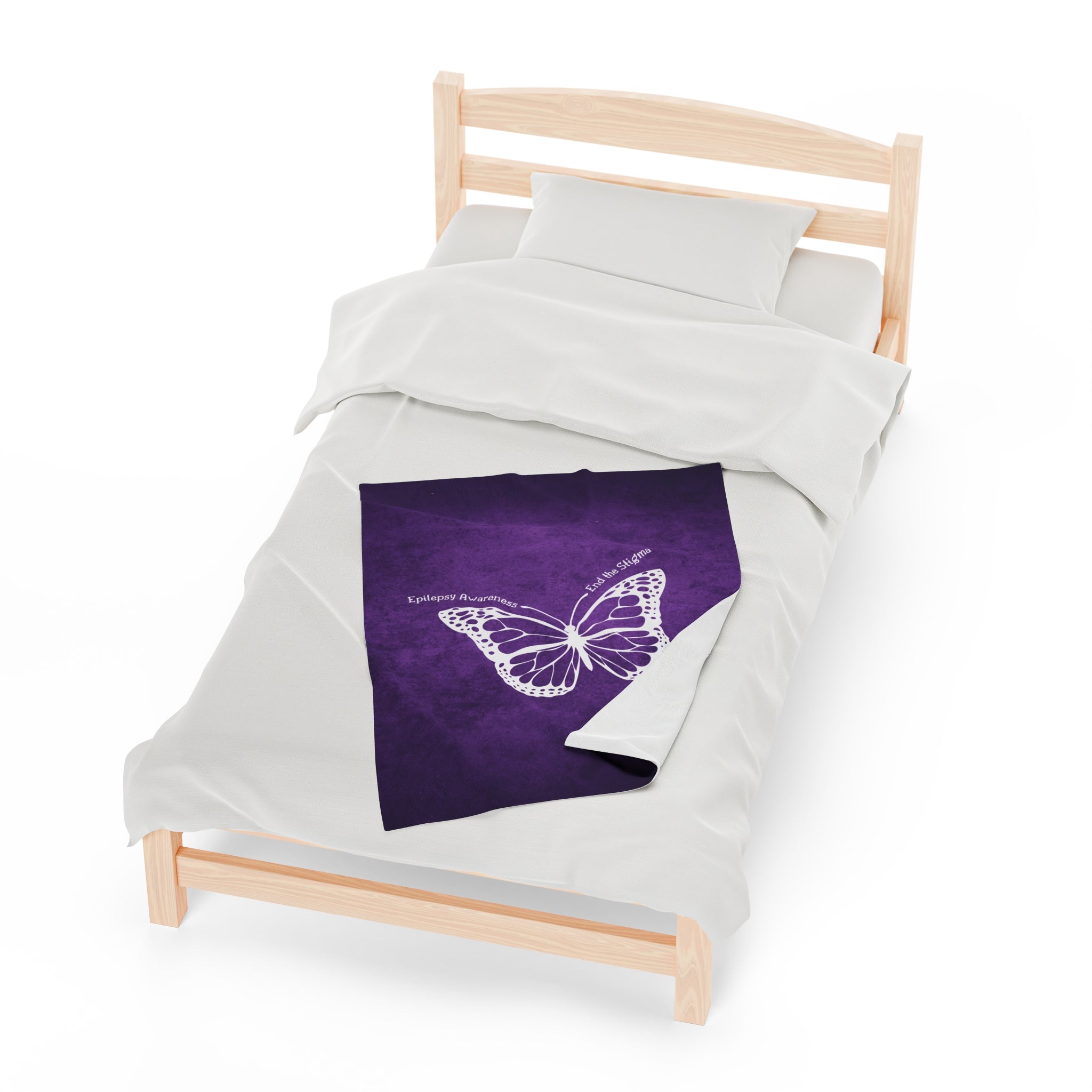 Epilepsy Awareness Velvet Blanket - End the Stigma - Decor, Blankets & Comforters - EpiAl's Shop