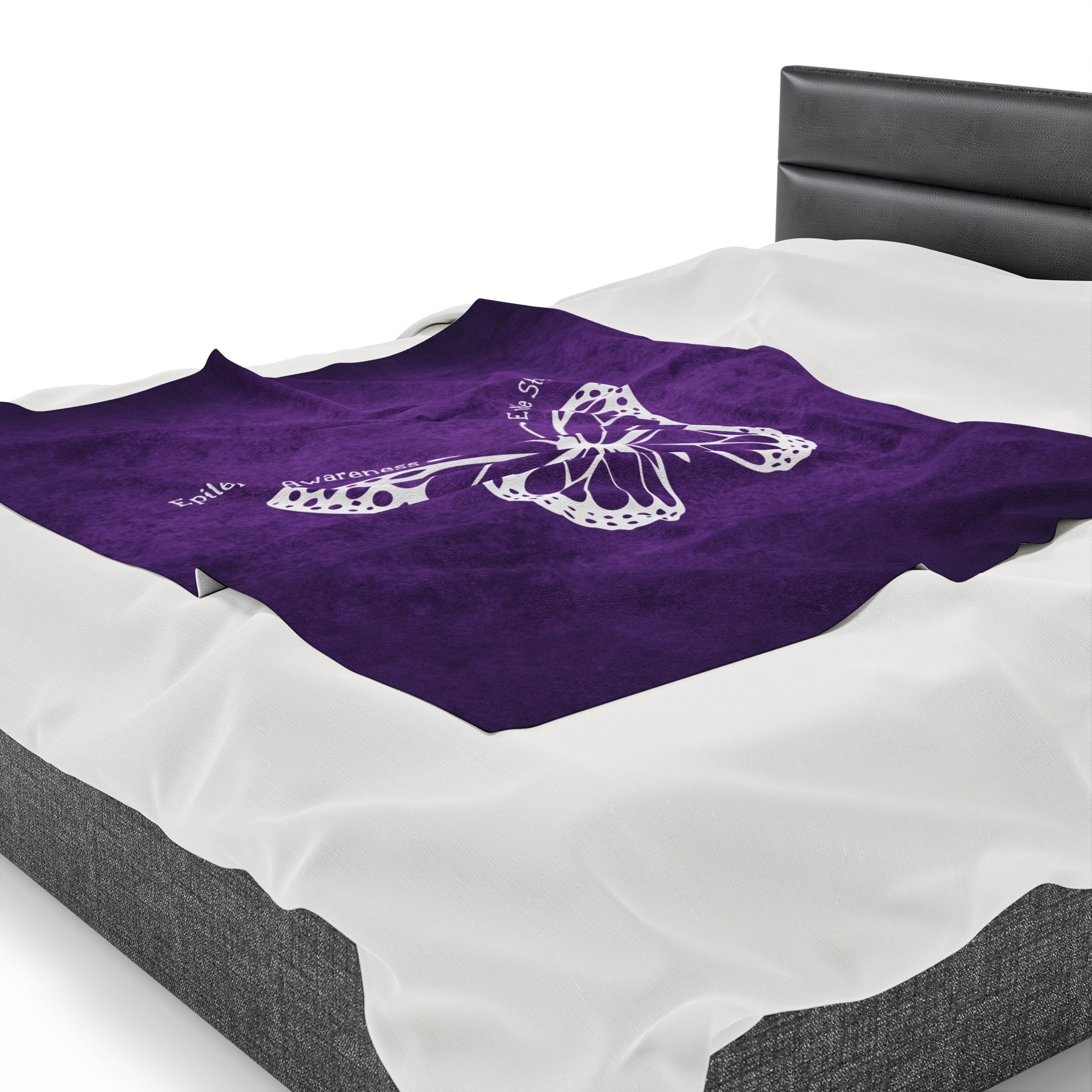 Epilepsy Awareness Velvet Blanket - End the Stigma - Decor, Blankets & Comforters - EpiAl's Shop
