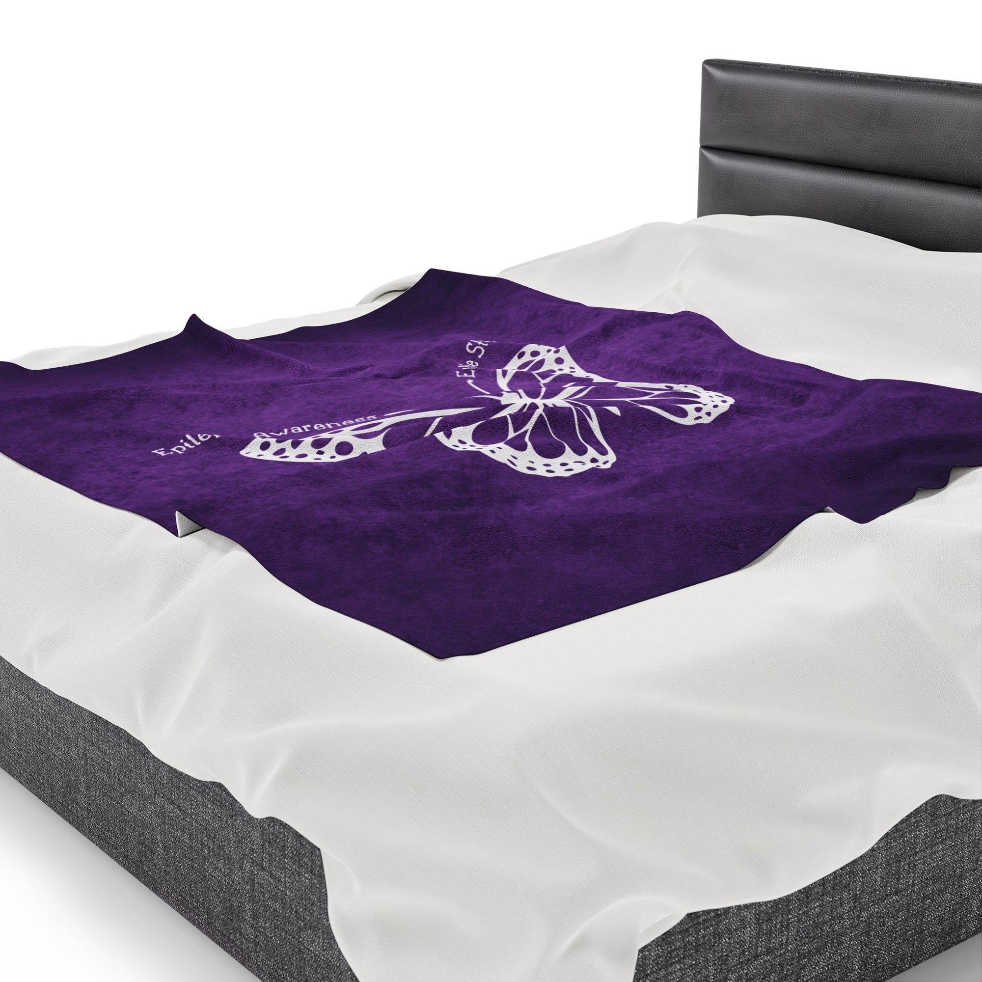 Epilepsy Awareness Velvet Blanket - End the Stigma - Decor, Blankets & Comforters - EpiAl's Shop