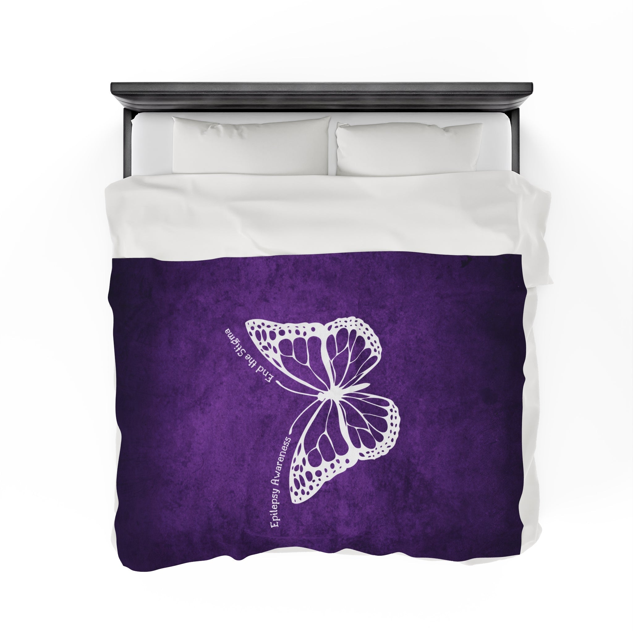 Epilepsy Awareness Velvet Blanket - End the Stigma - Decor, Blankets & Comforters - EpiAl's Shop