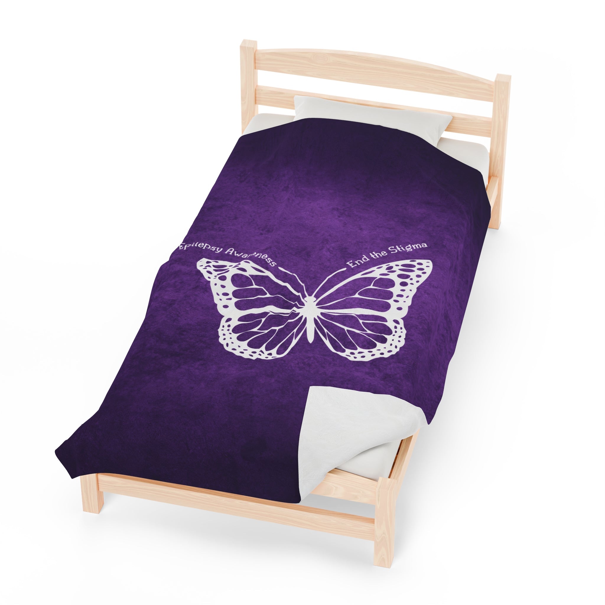 Epilepsy Awareness Velvet Blanket - End the Stigma - Decor, Blankets & Comforters - EpiAl's Shop