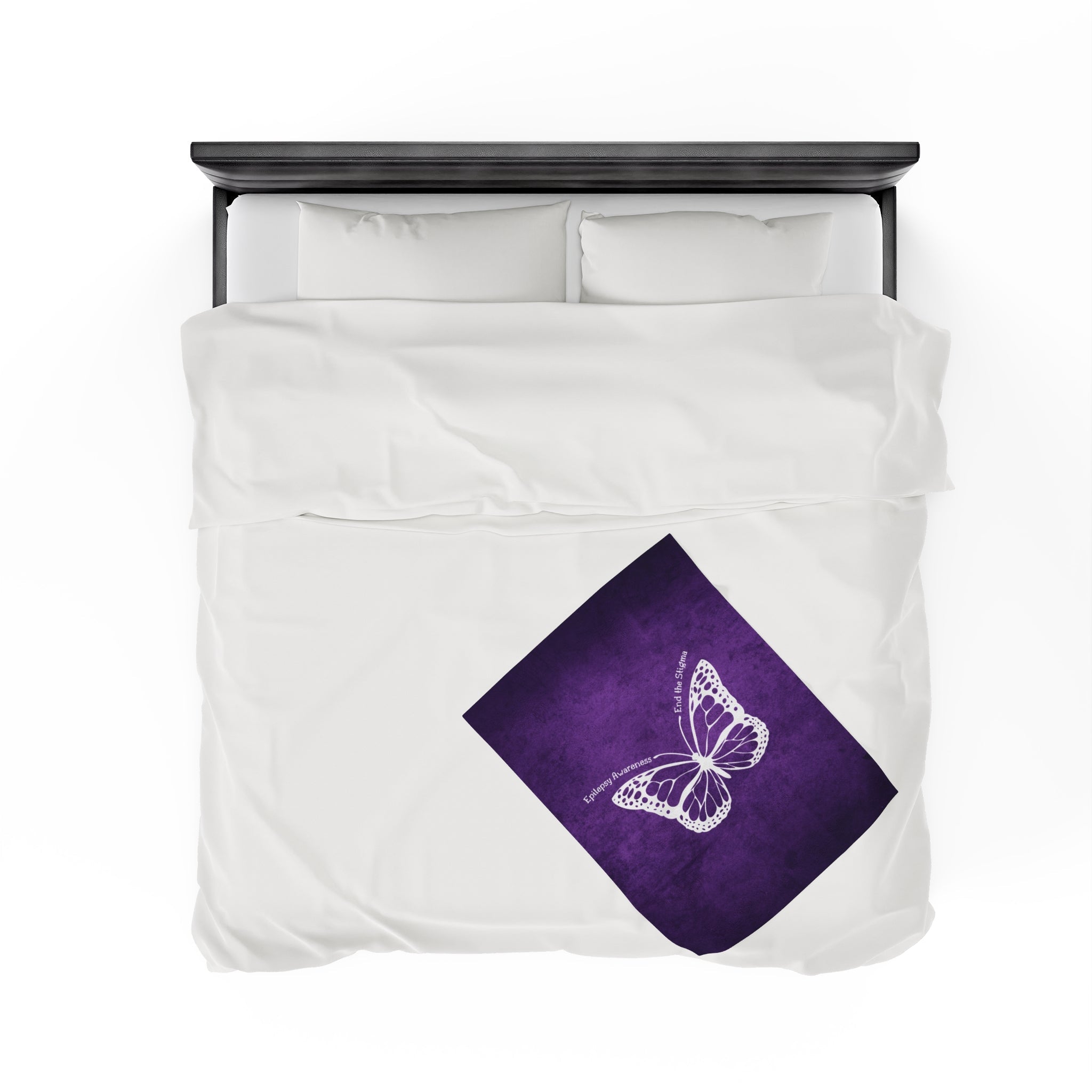 Epilepsy Awareness Velvet Blanket - End the Stigma - Decor, Blankets & Comforters - EpiAl's Shop
