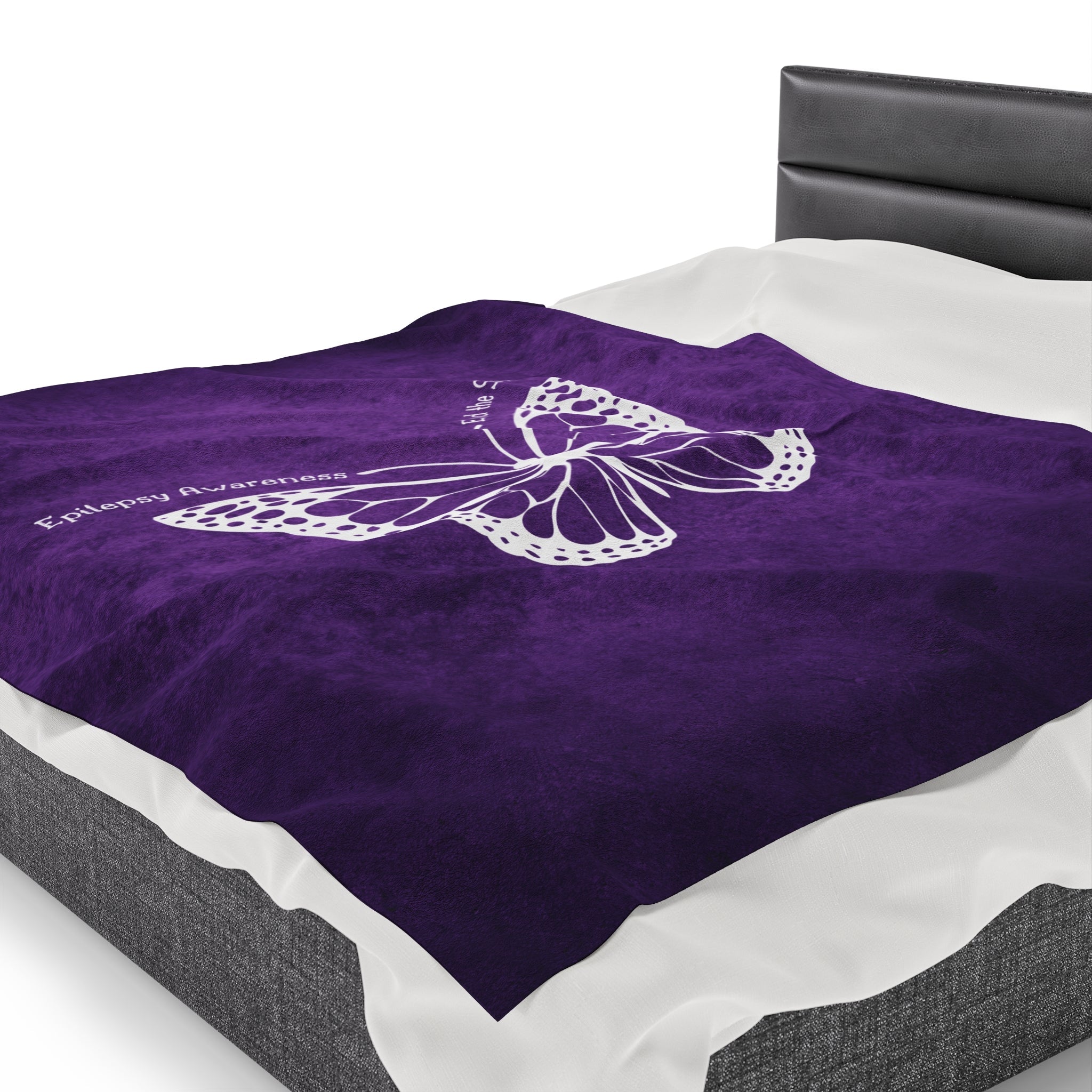 Epilepsy Awareness Velvet Blanket - End the Stigma - Decor, Blankets & Comforters - EpiAl's Shop