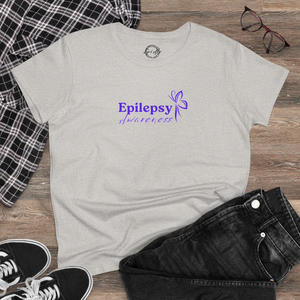 Epilepsy Awareness Women's Tee, Cotton Shirt - Clothing, T-shirts - EpiAl's Shop