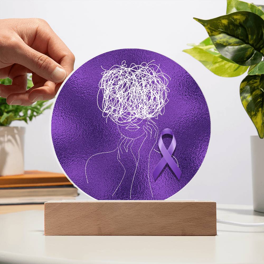 Epilepsy Brave Brain Plaque - Jewelry - Epileptic Al’s Shop